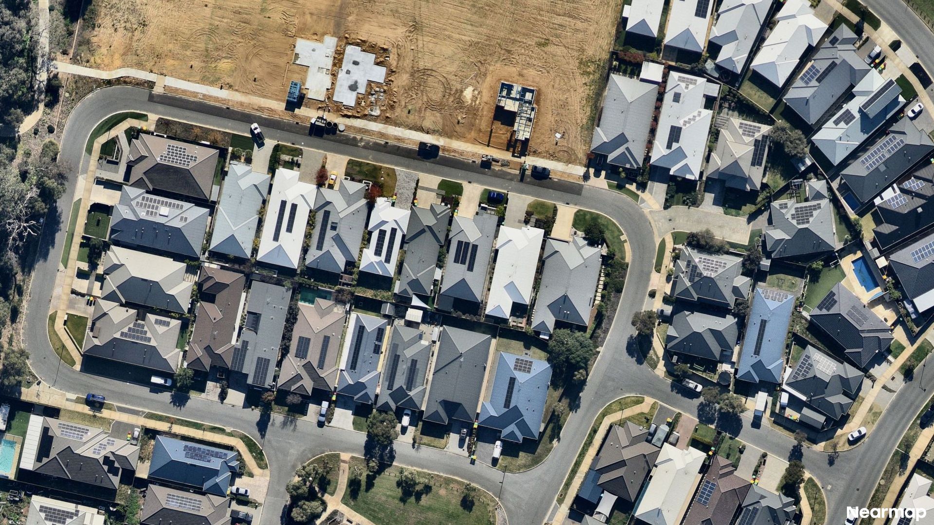 Vertical aerial view
