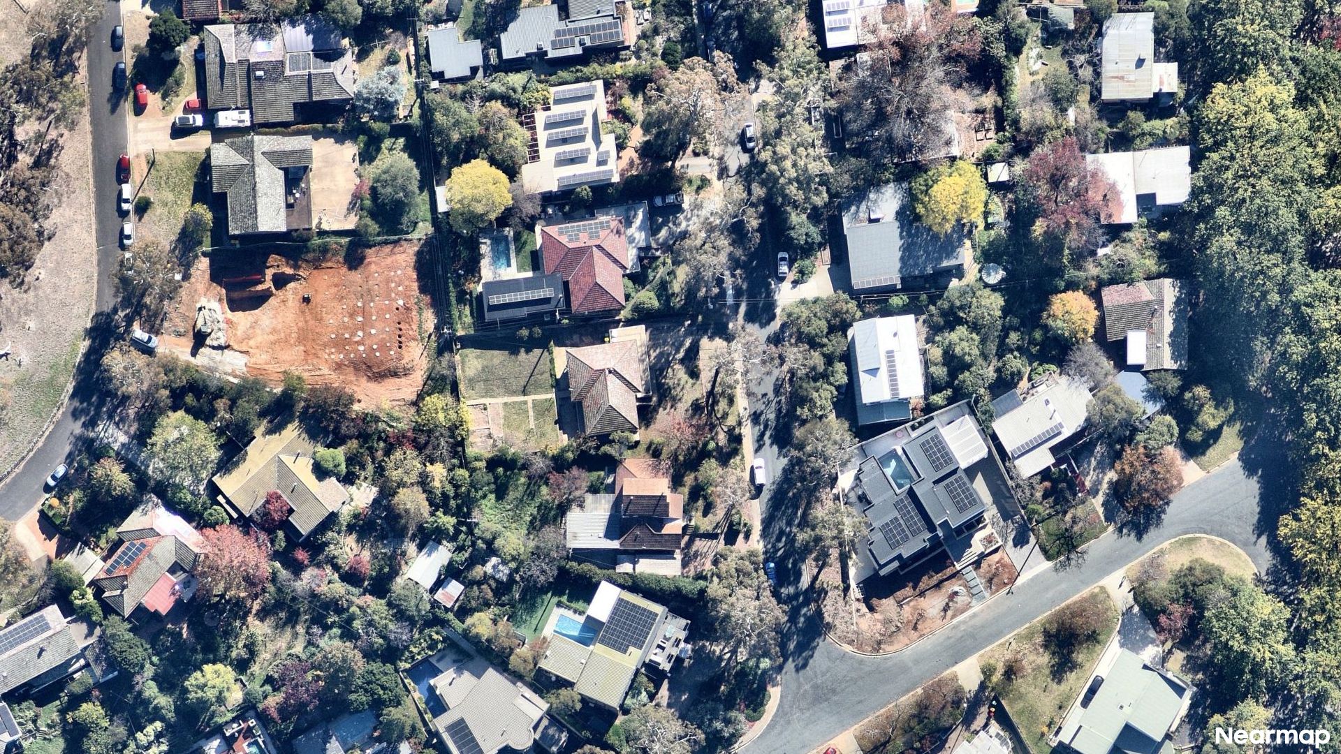 Vertical aerial view