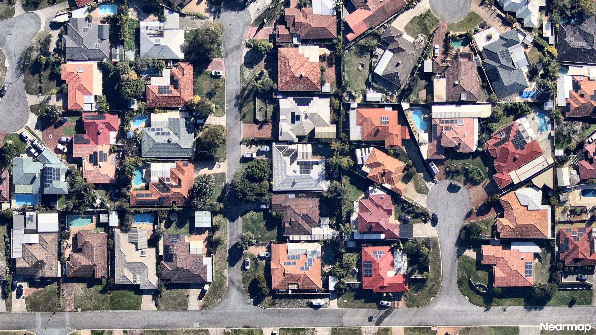 Vertical aerial view