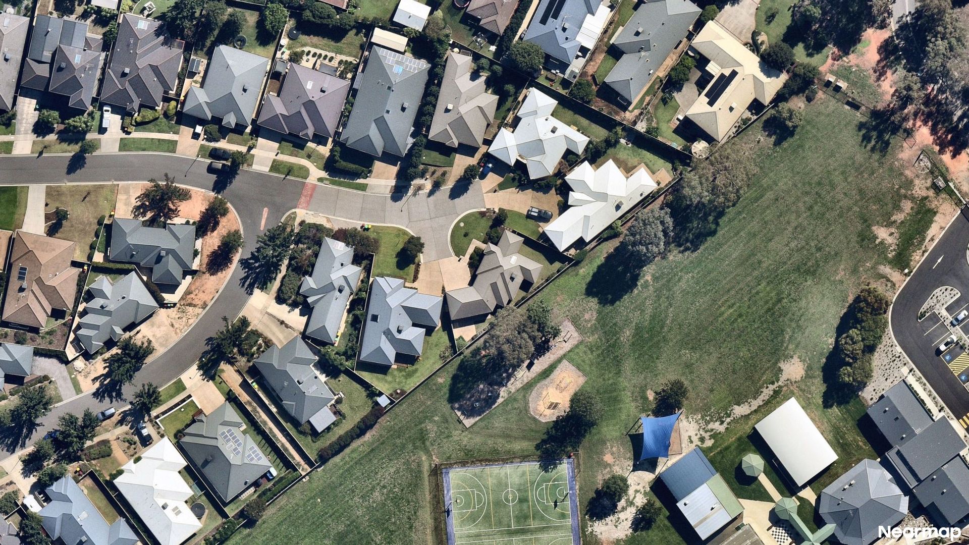 Vertical aerial view