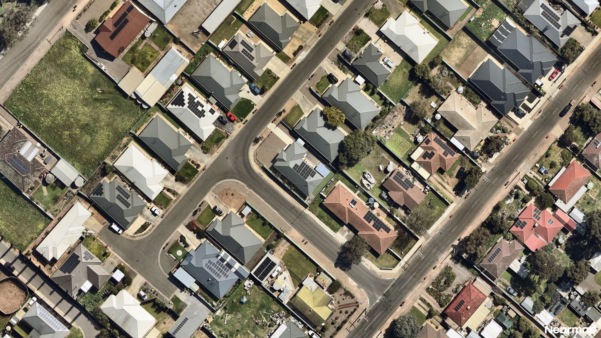 Vertical aerial view