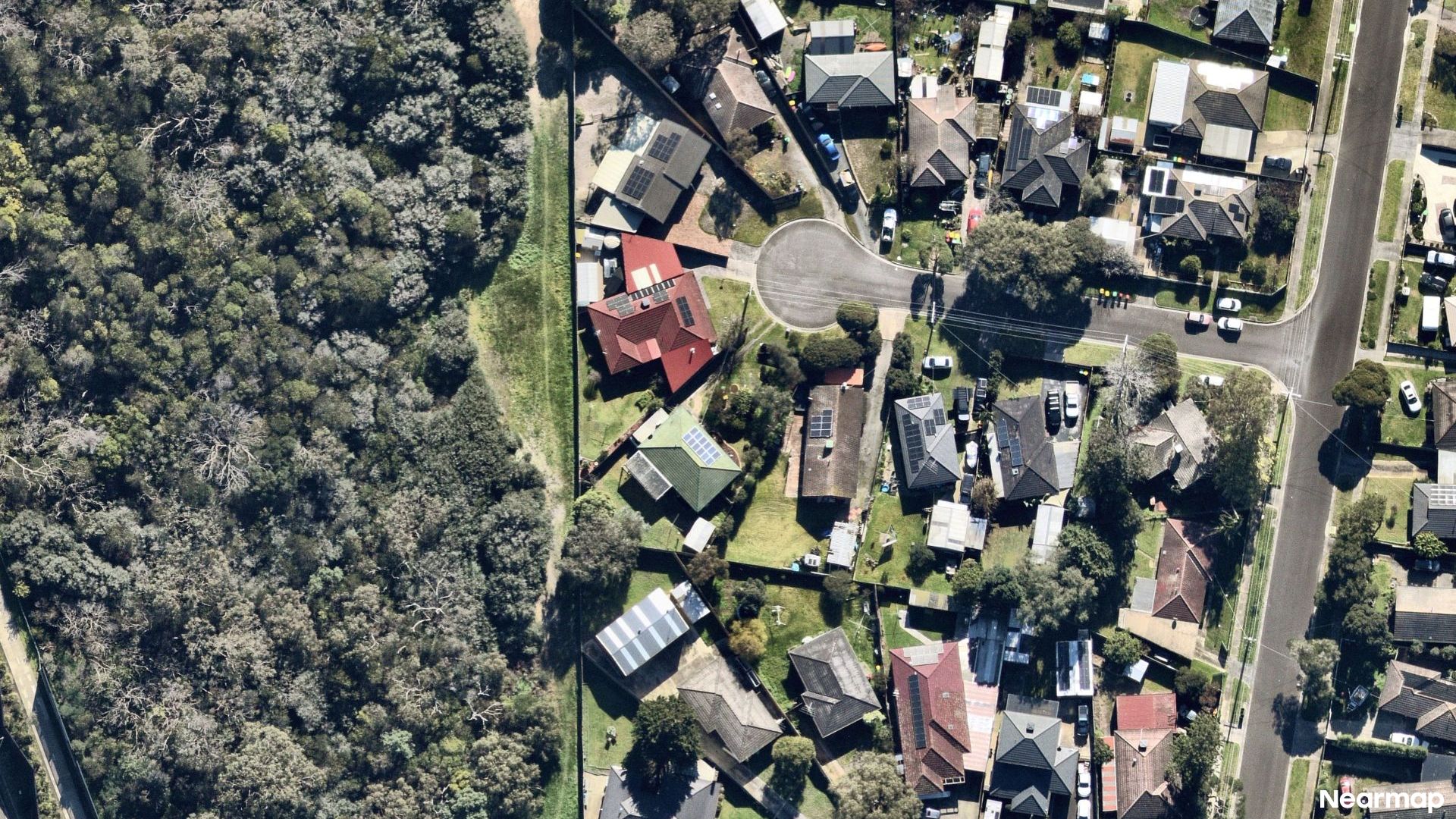 Vertical aerial view