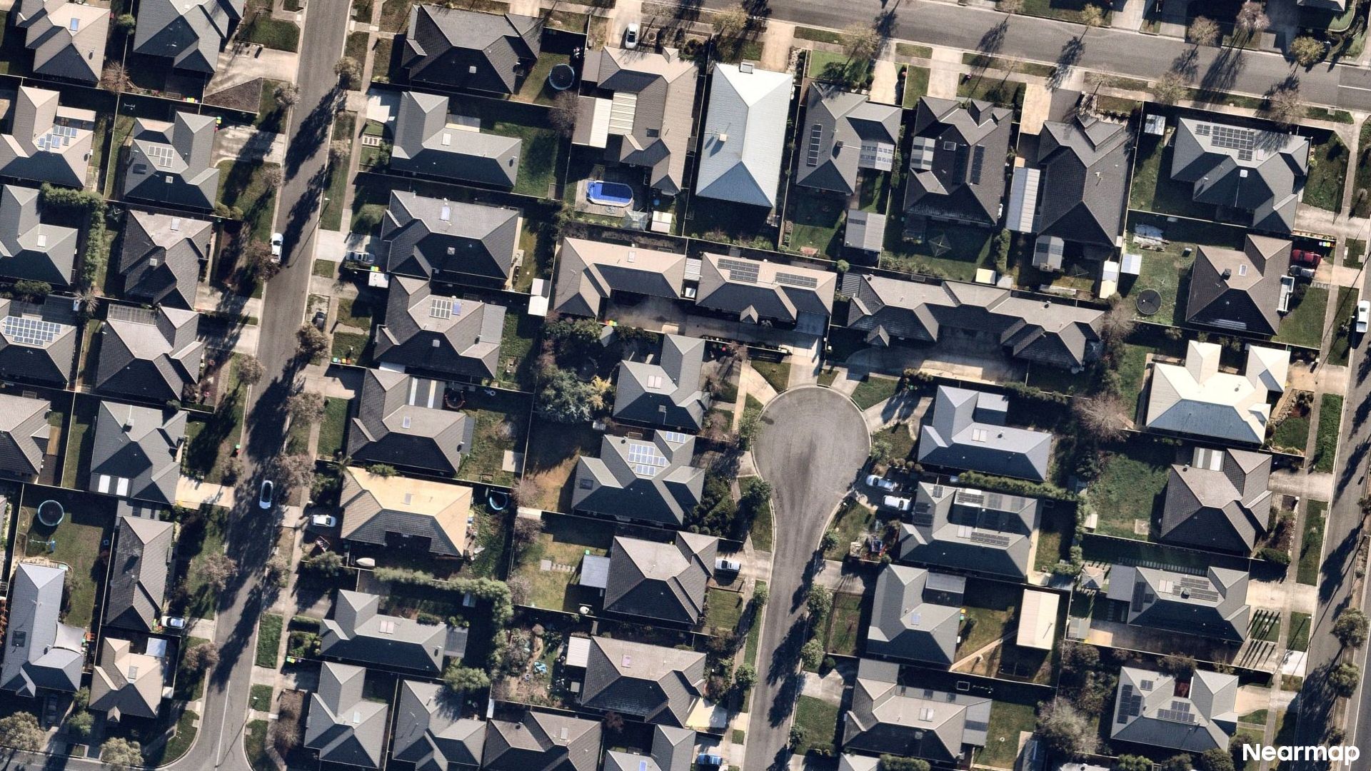 Vertical aerial view
