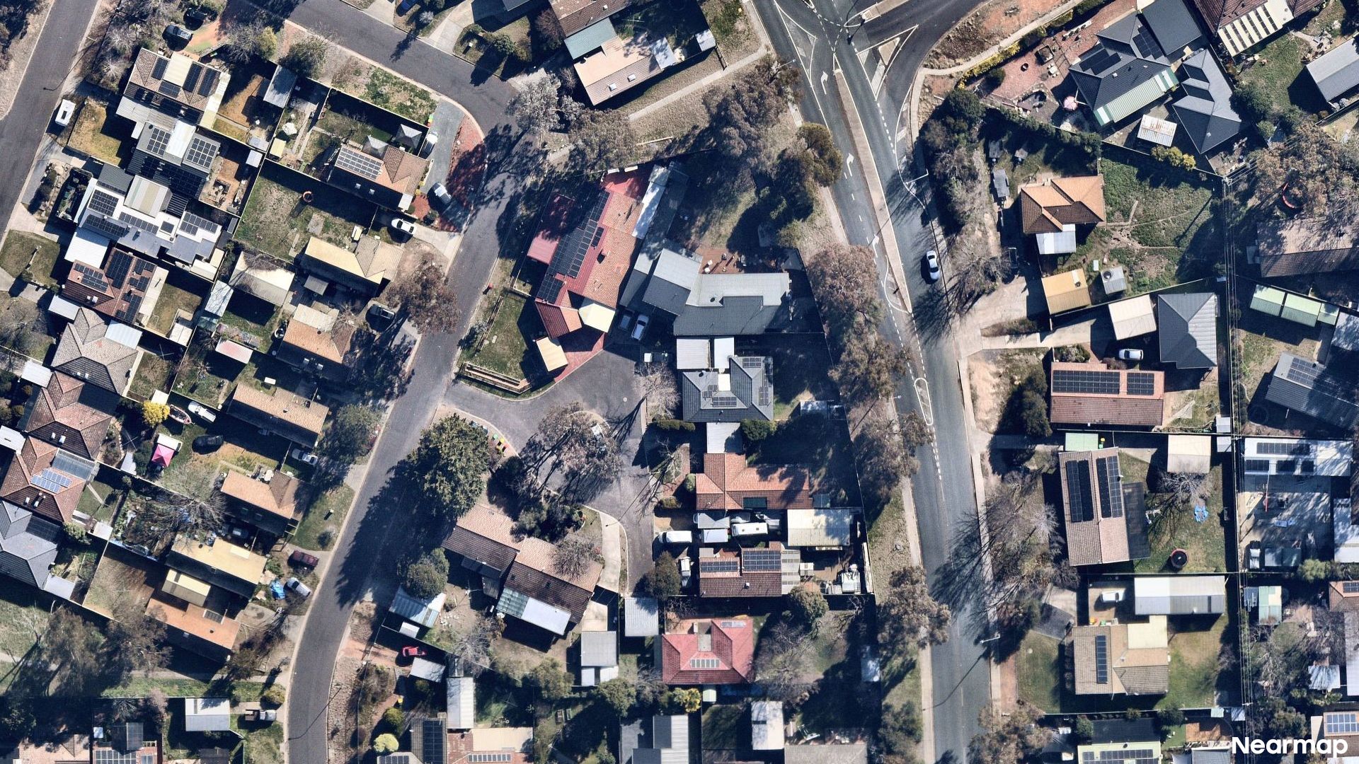 Vertical aerial view