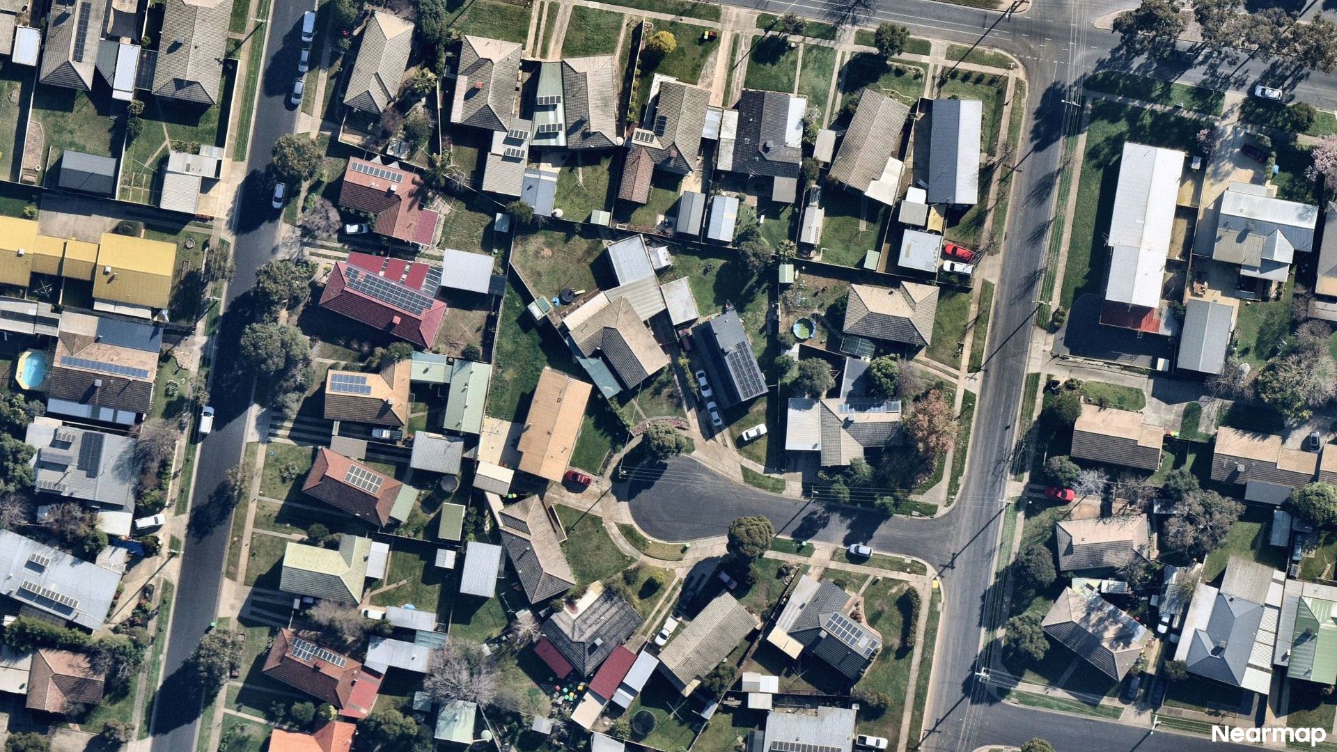 Vertical aerial view