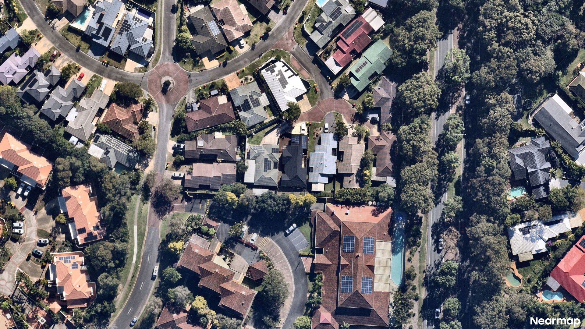 Vertical aerial view