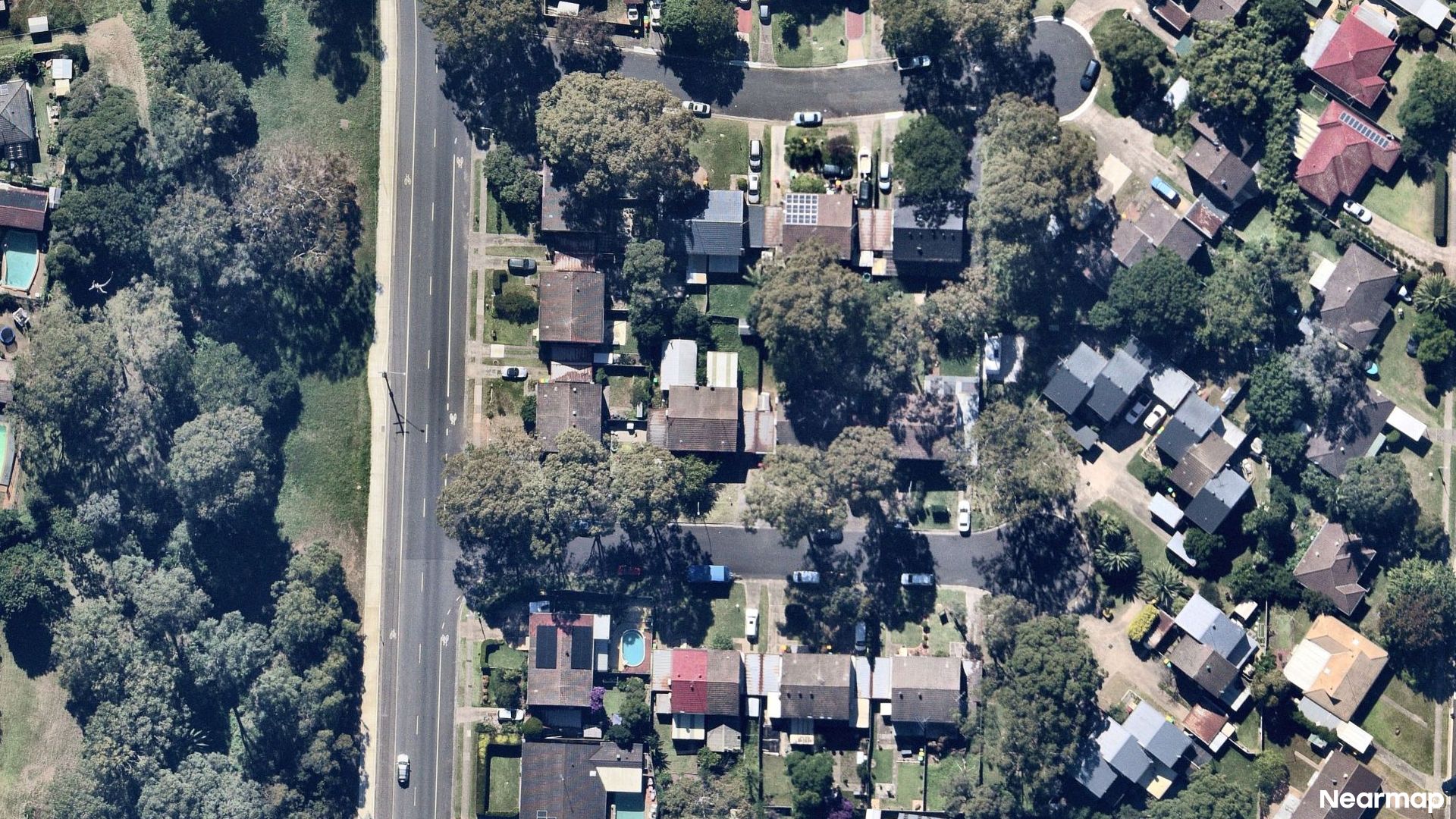 Vertical aerial view