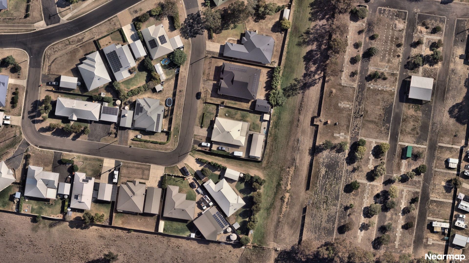 Vertical aerial view