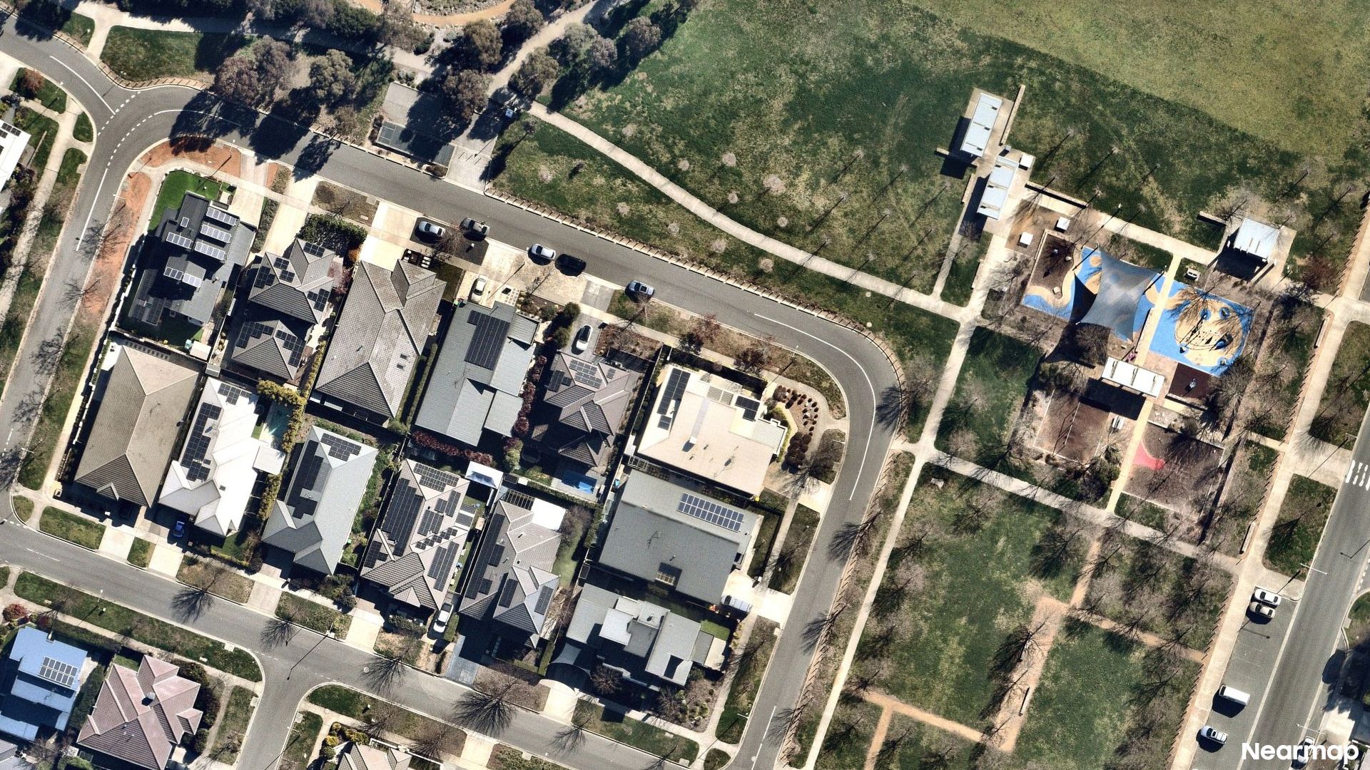 Vertical aerial view