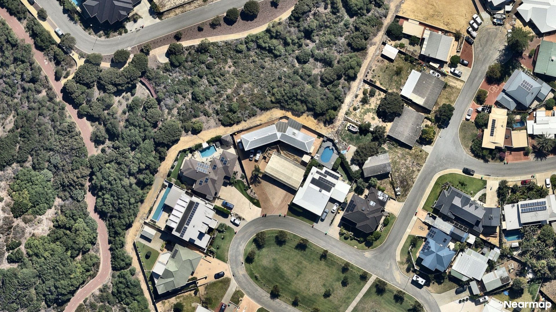 Vertical aerial view
