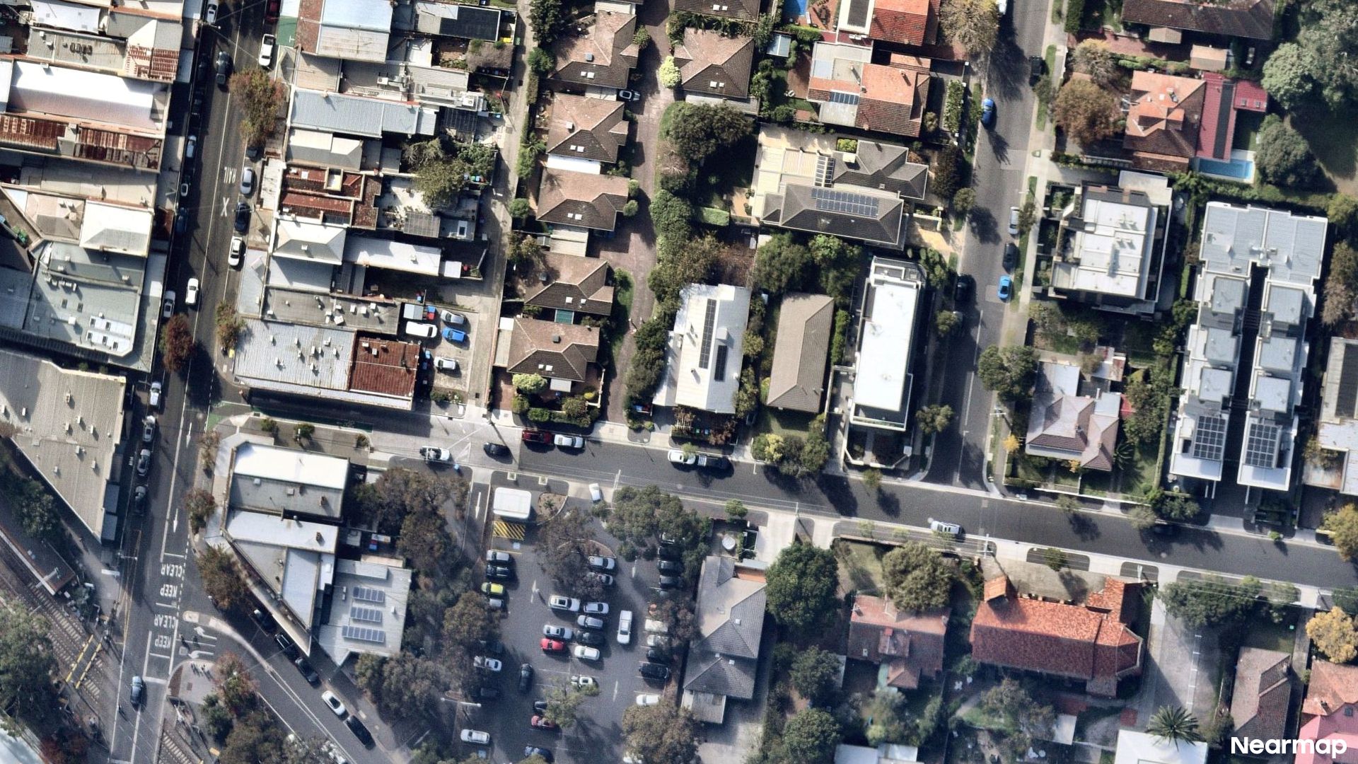 Vertical aerial view