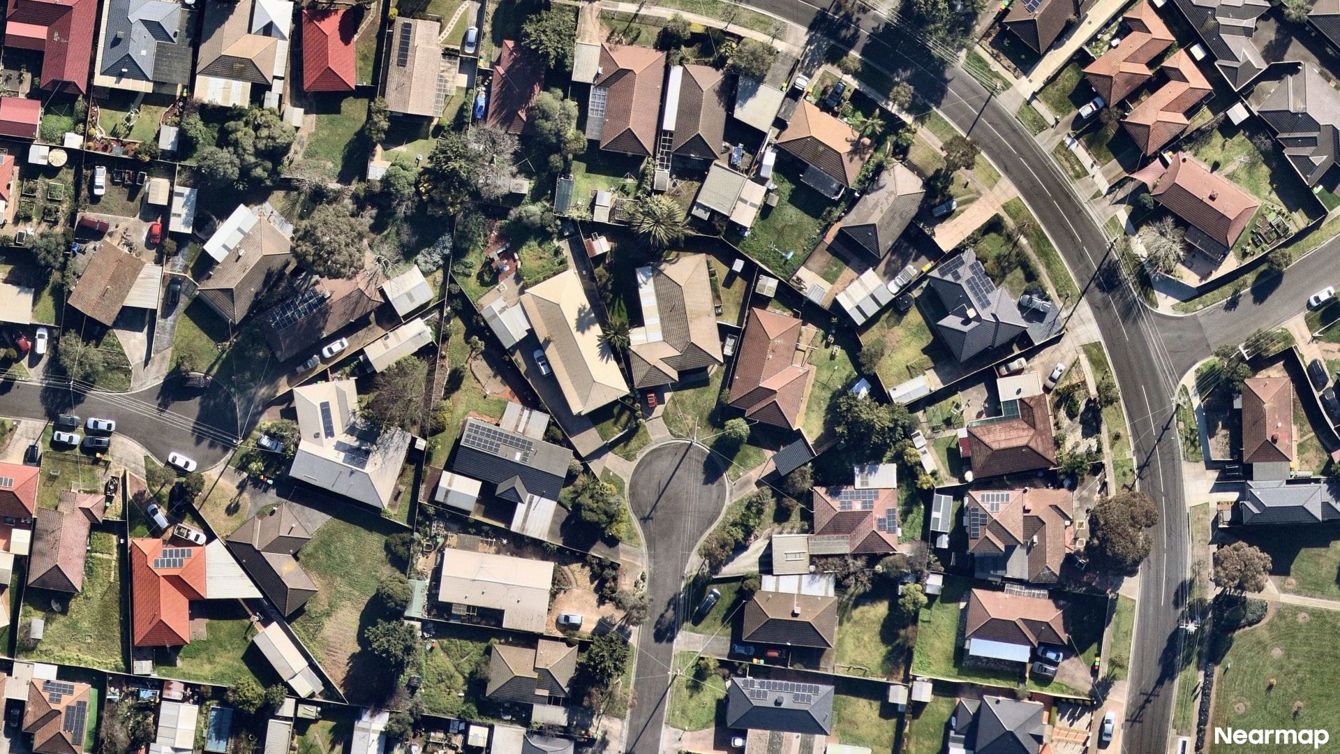 Vertical aerial view