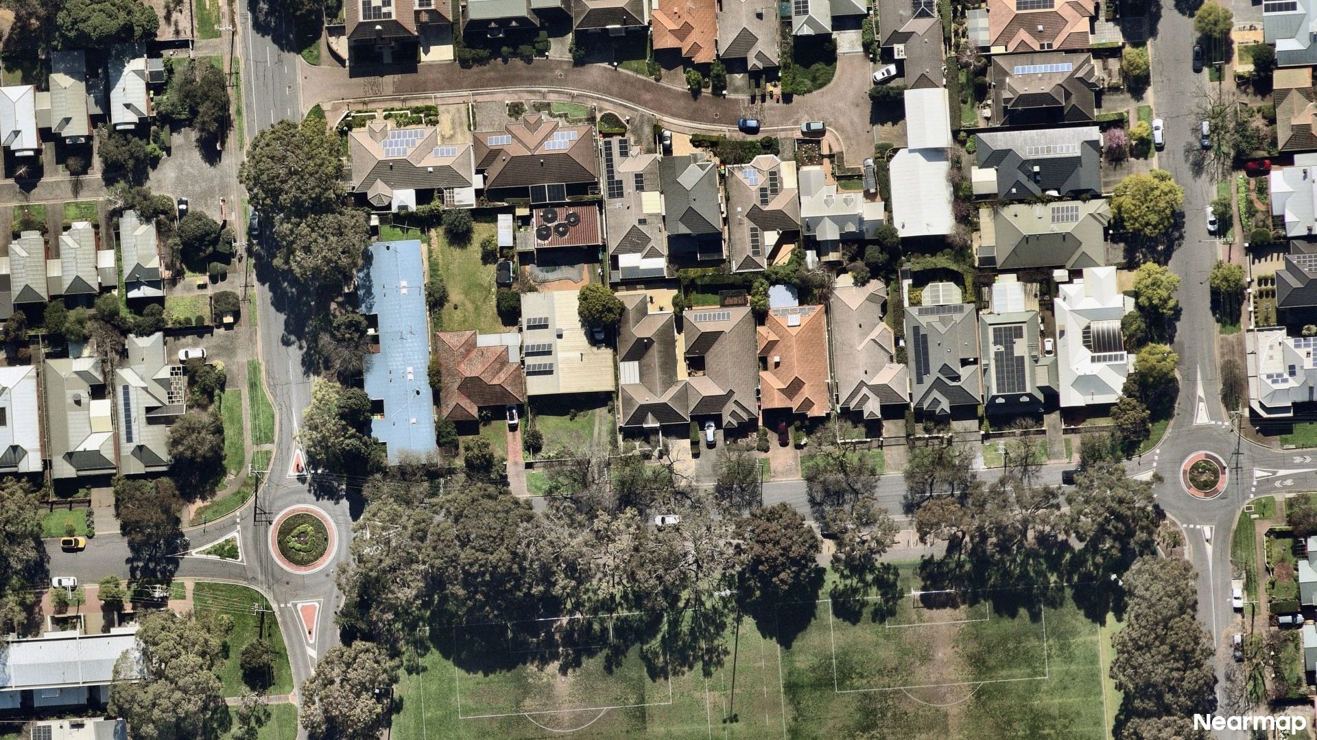 Vertical aerial view