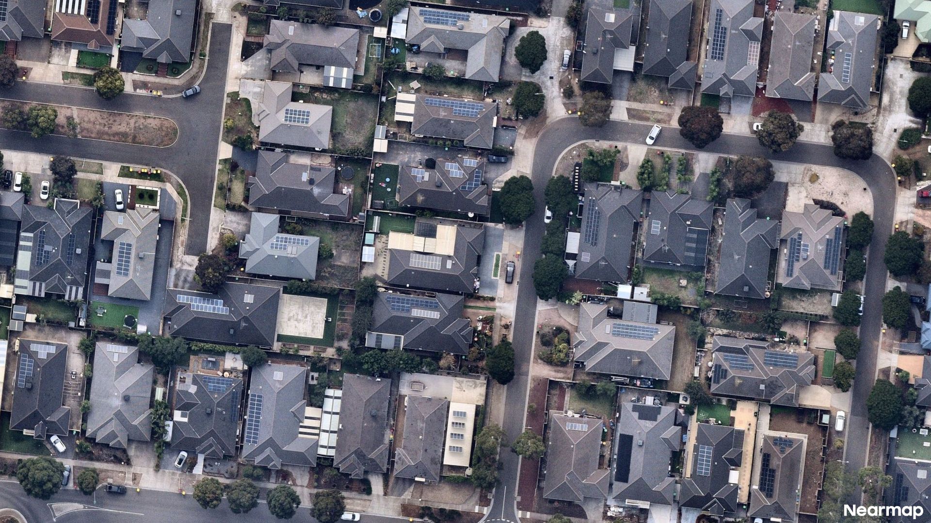 Vertical aerial view