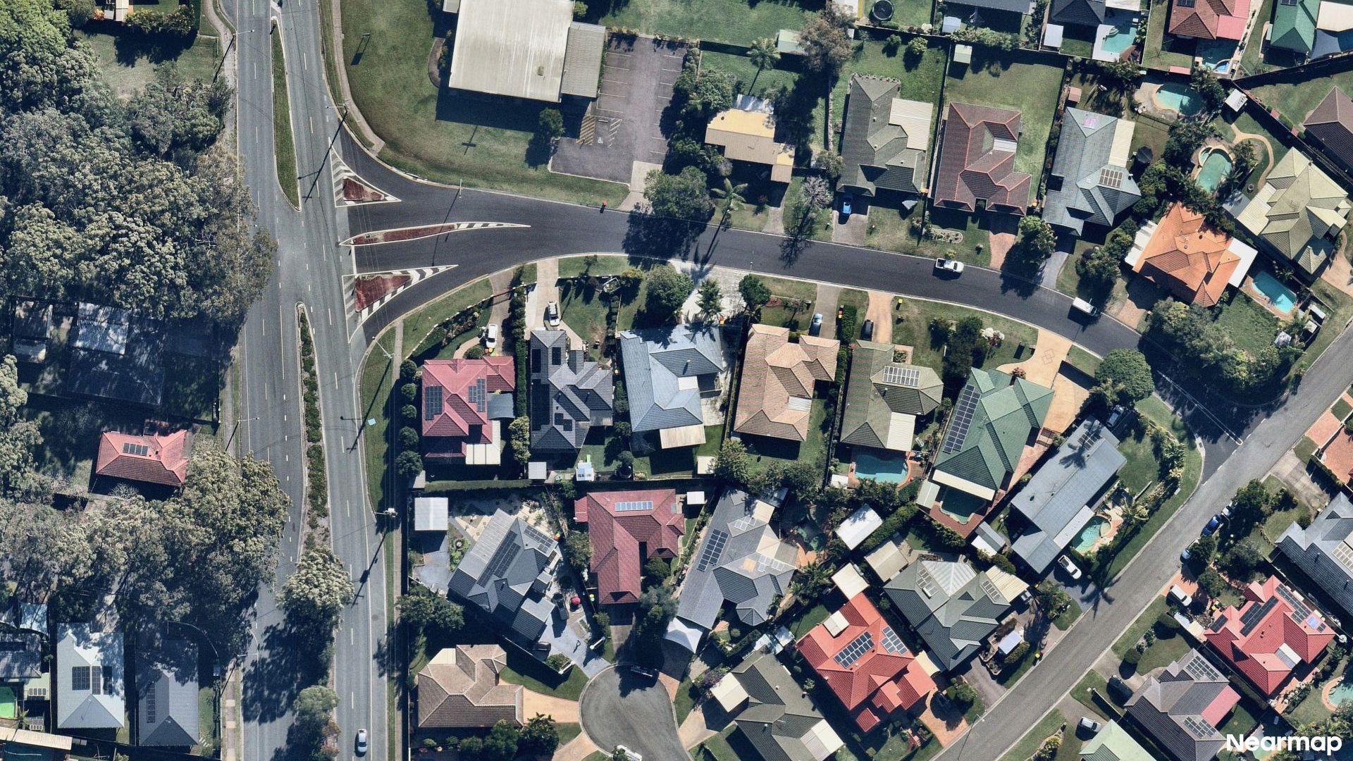 Vertical aerial view