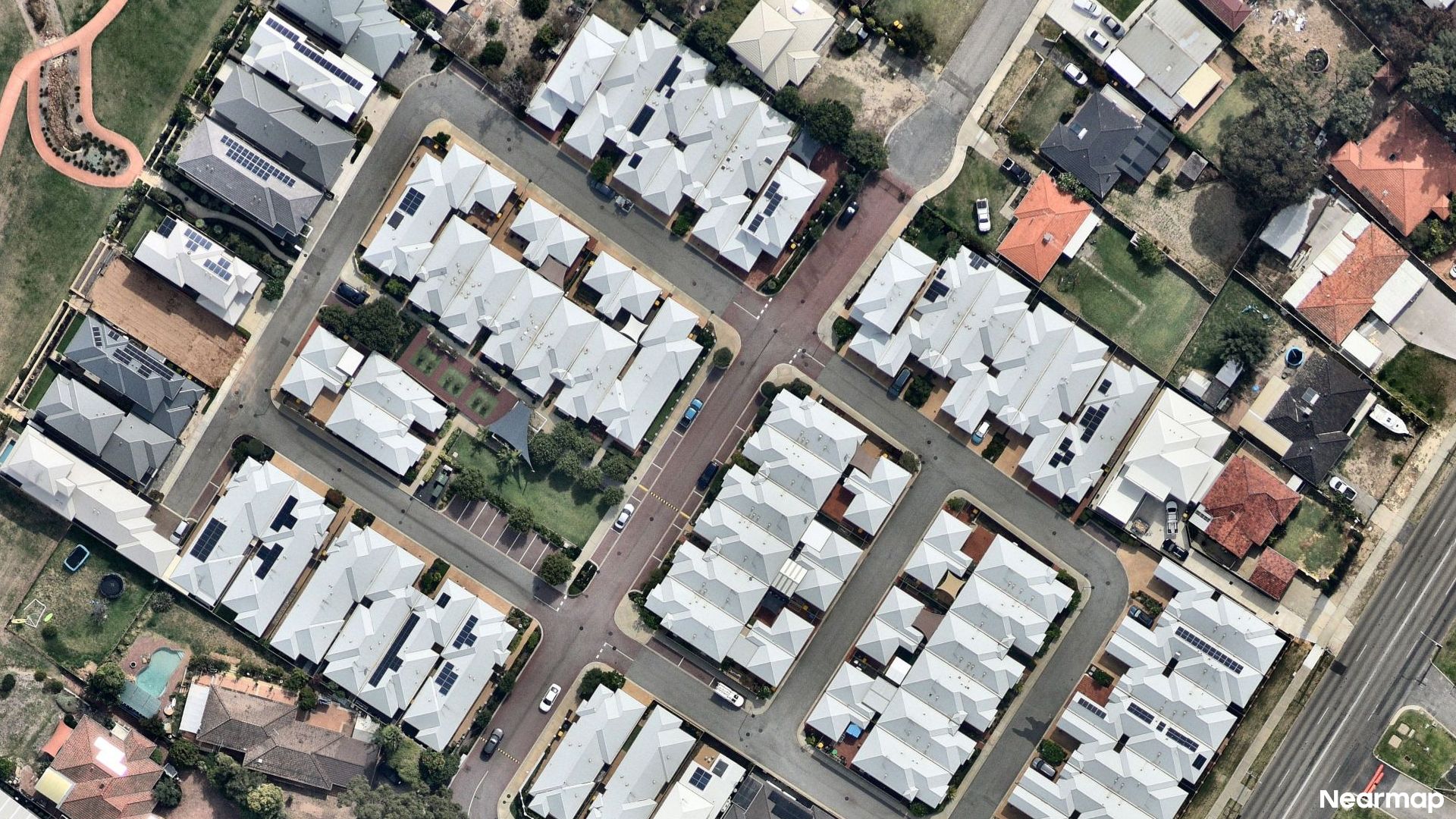Vertical aerial view