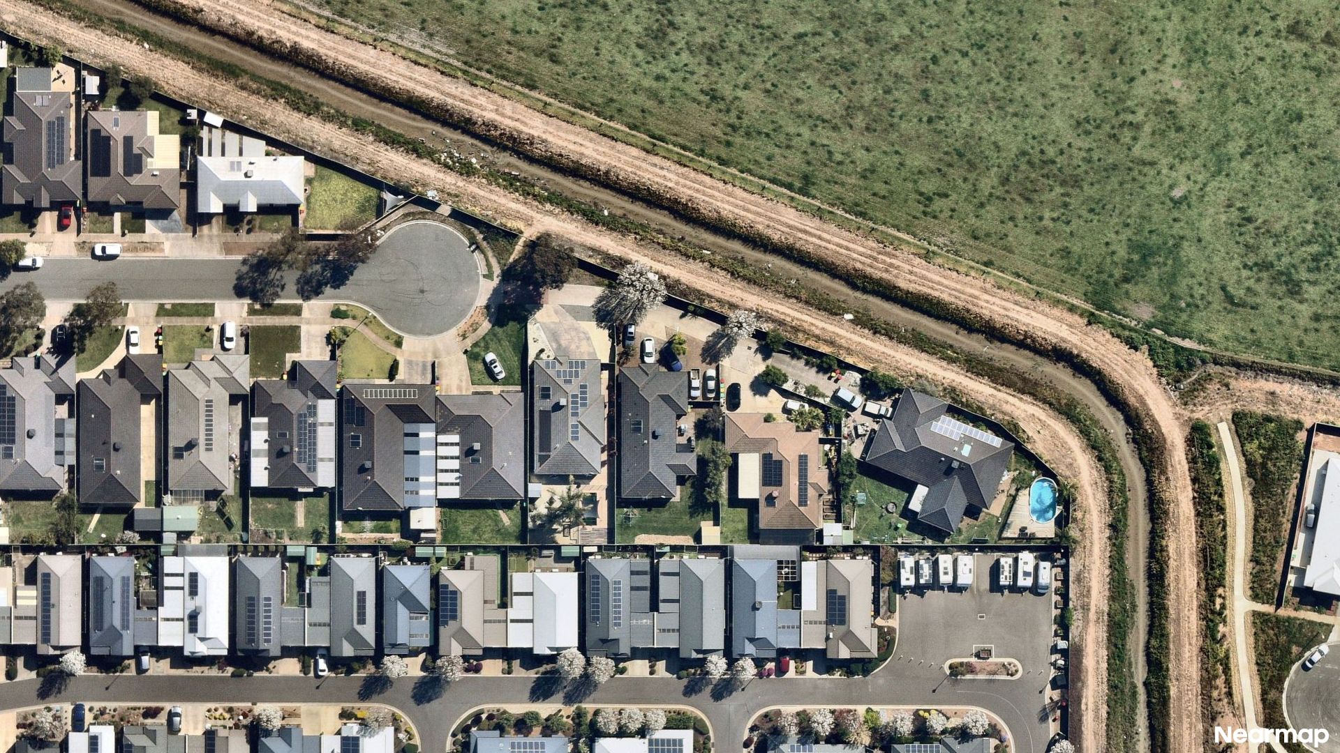 Vertical aerial view
