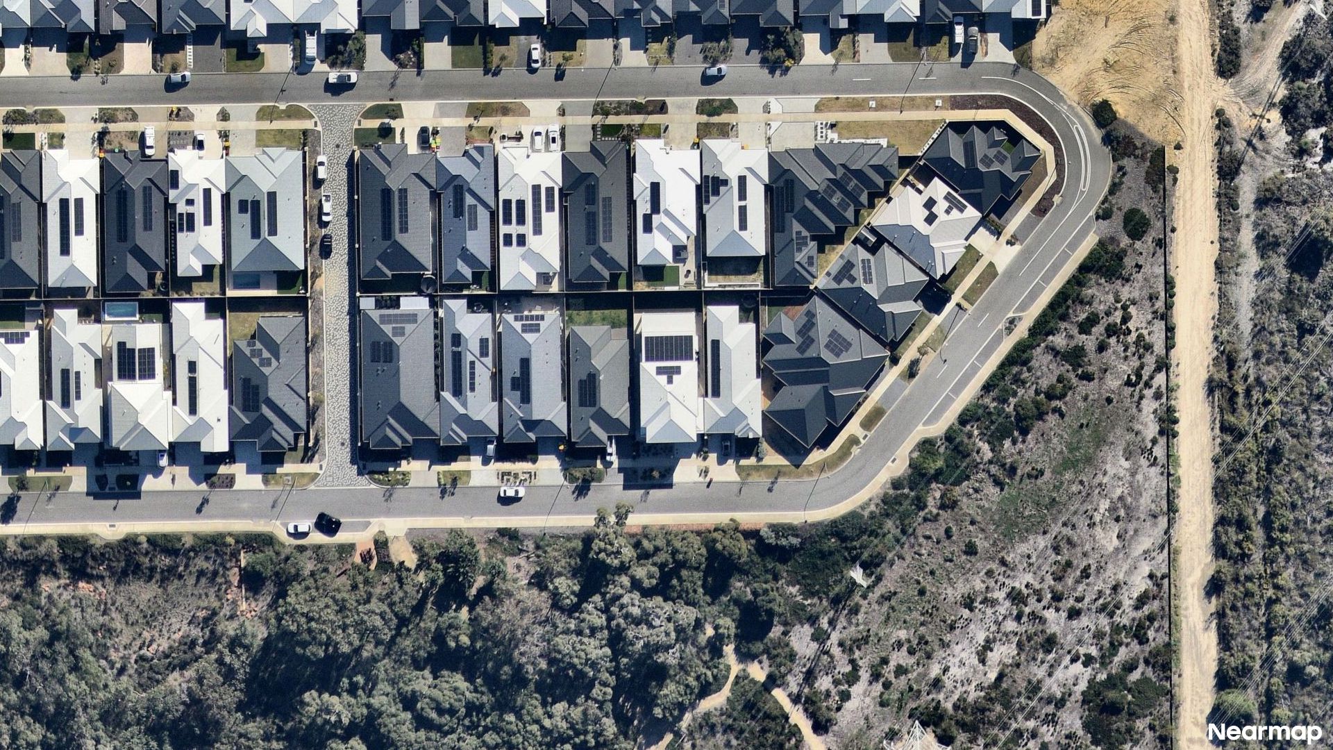 Vertical aerial view
