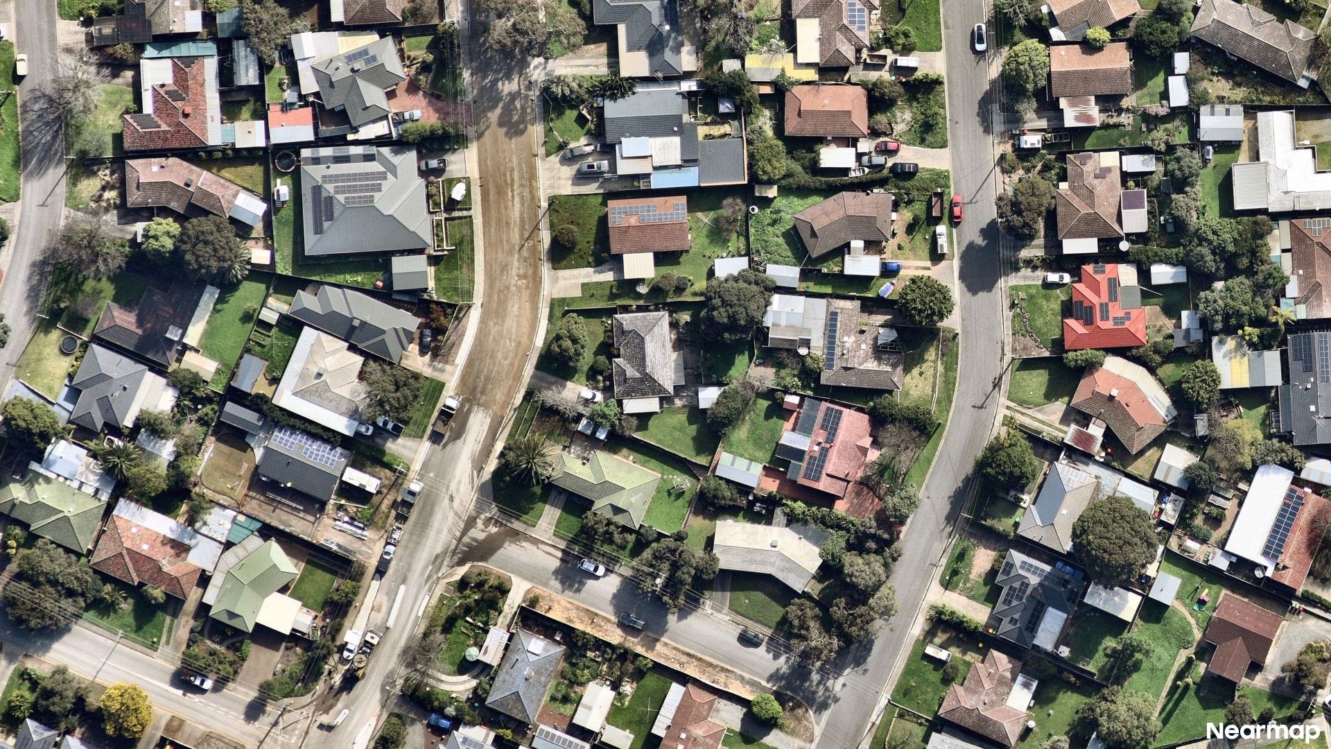 Vertical aerial view