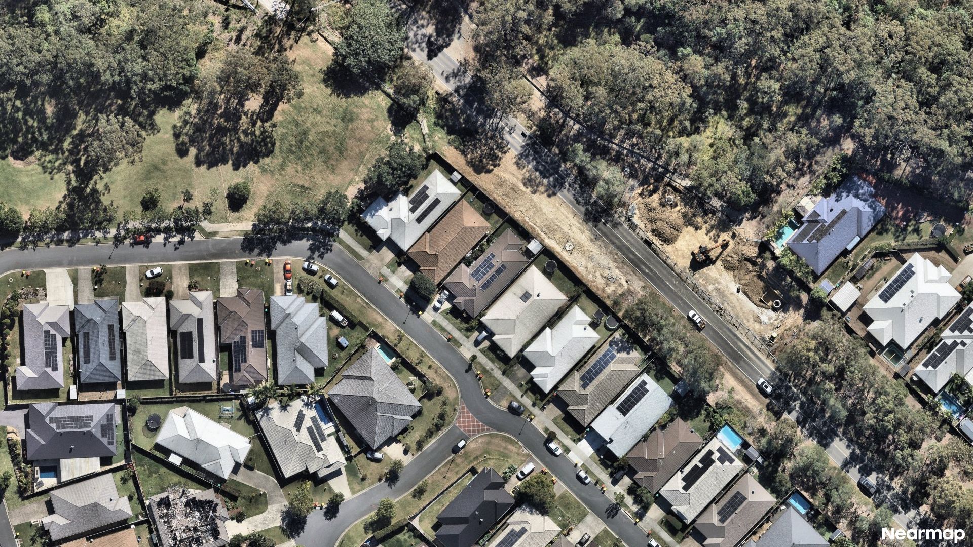 Vertical aerial view
