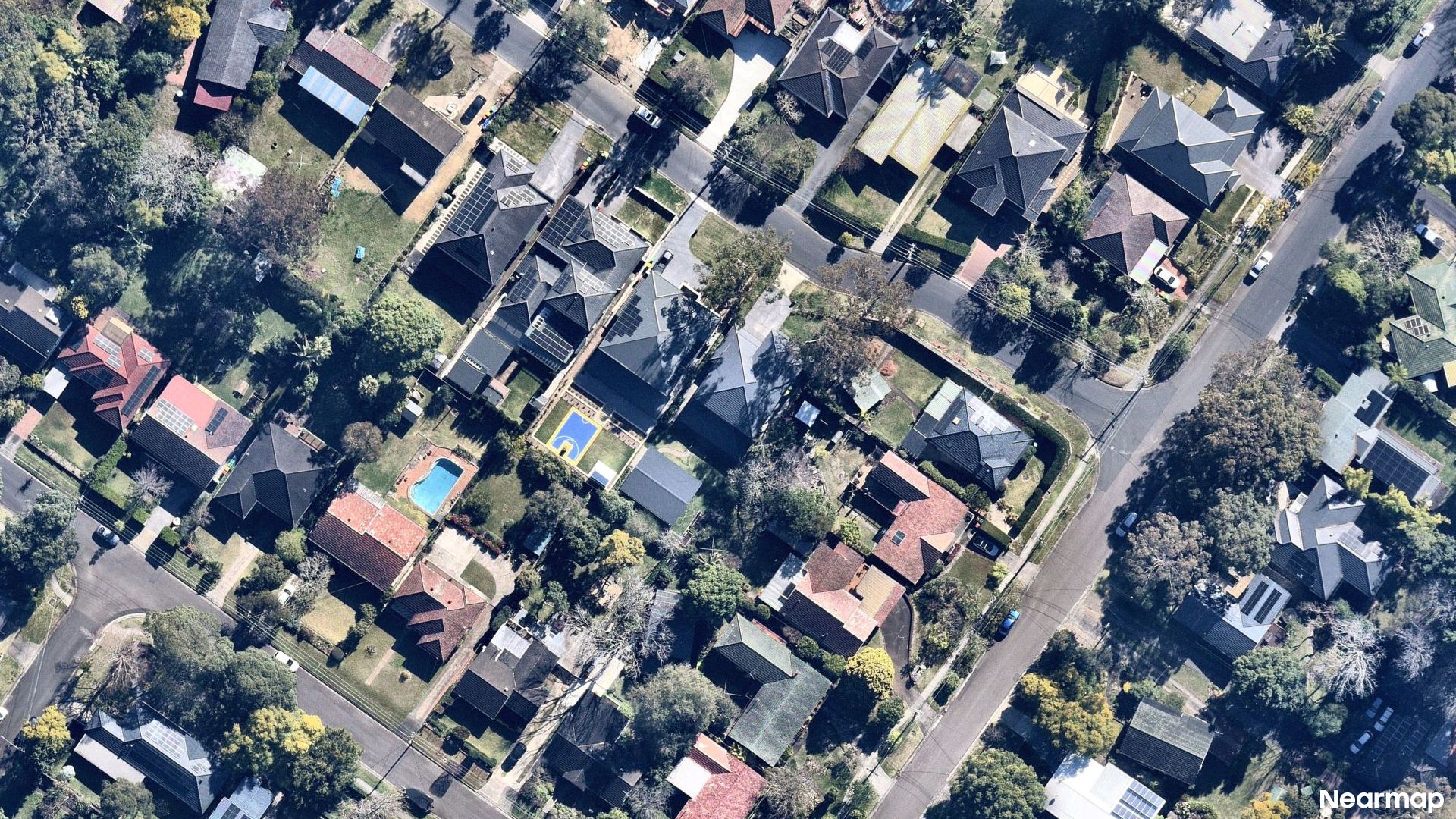 Vertical aerial view