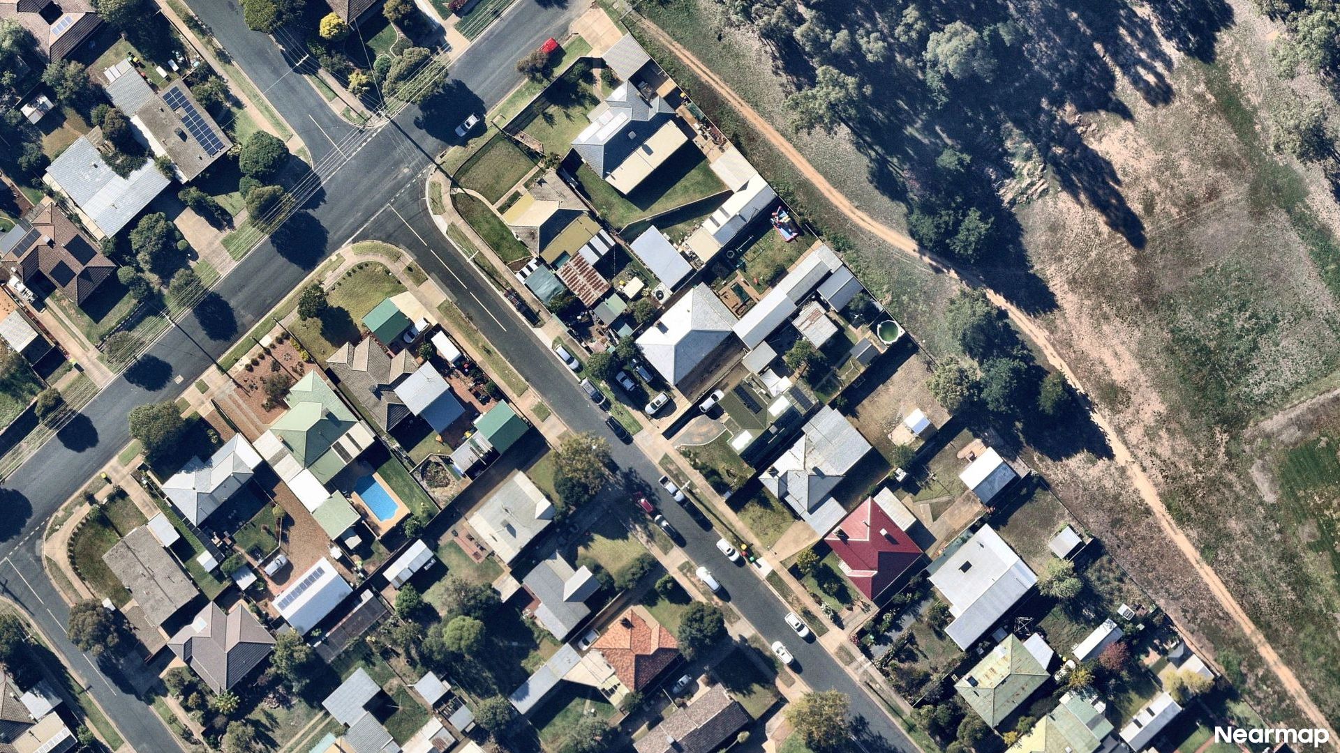 Vertical aerial view