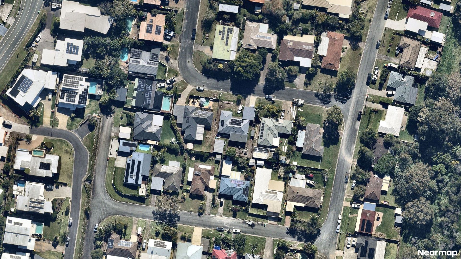 Vertical aerial view