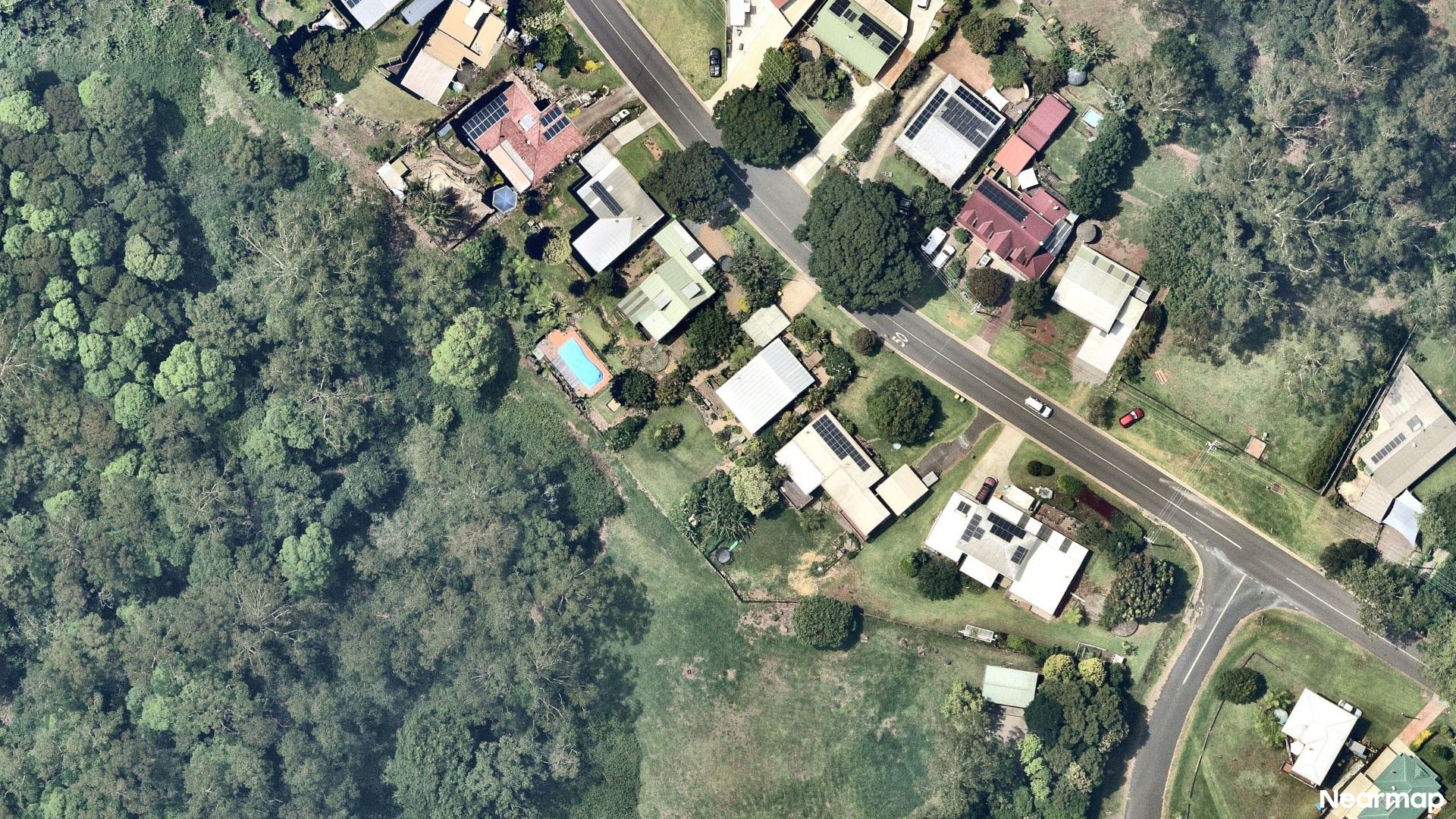 Vertical aerial view