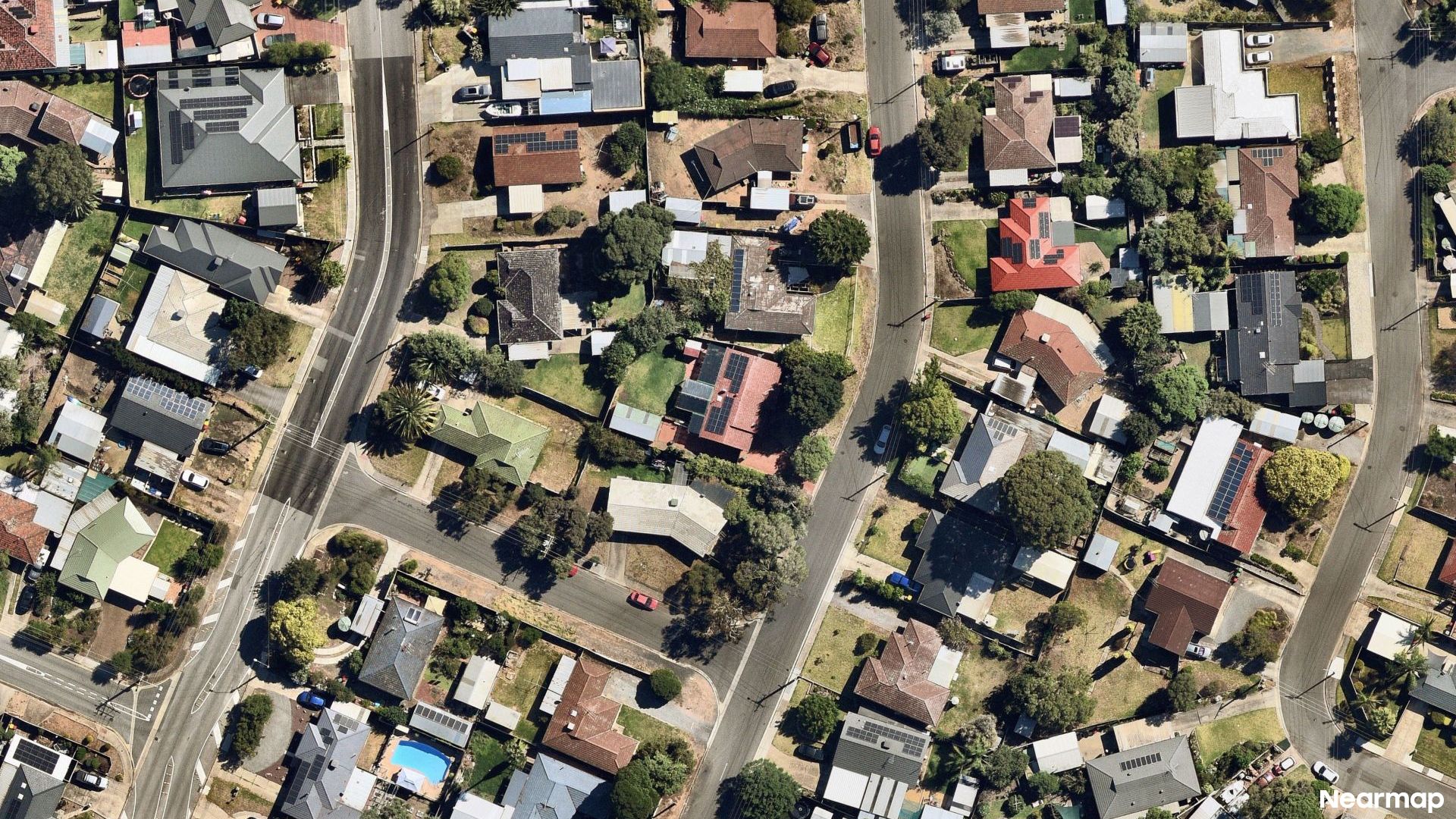 Vertical aerial view