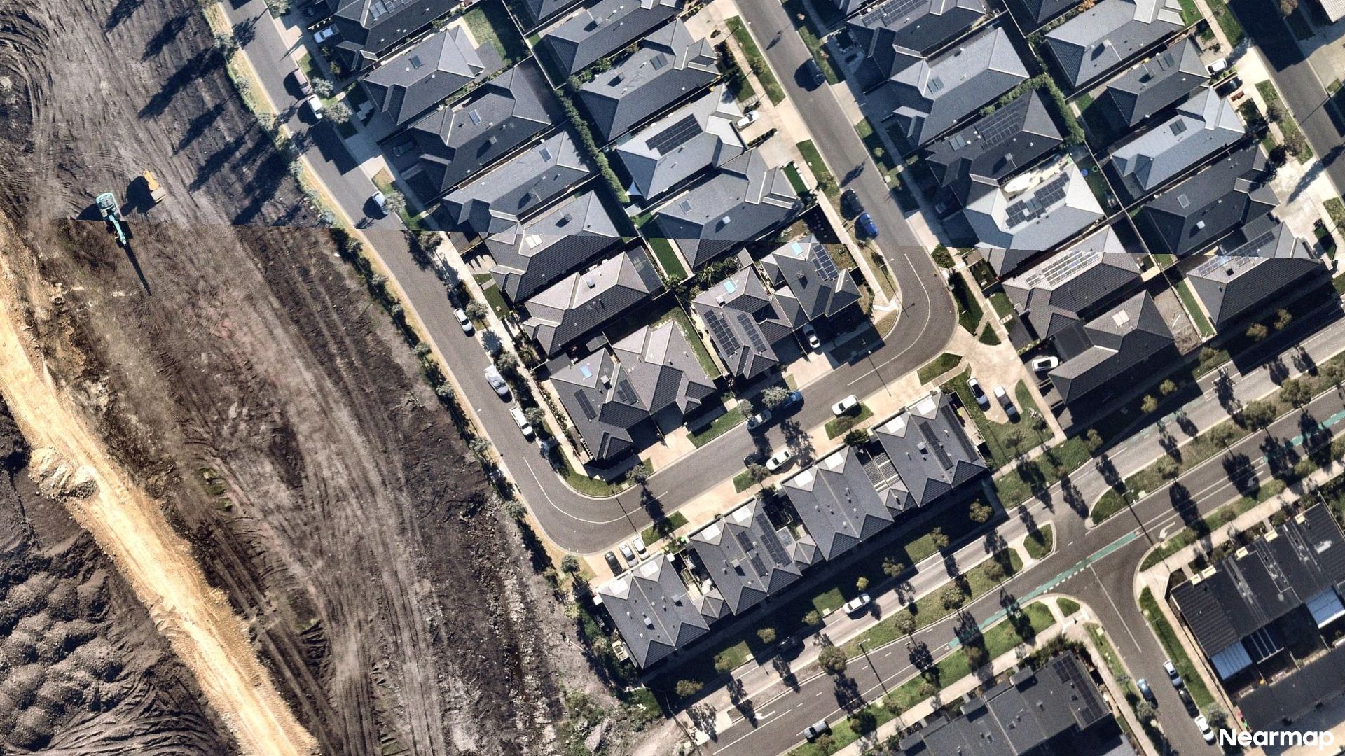 Vertical aerial view