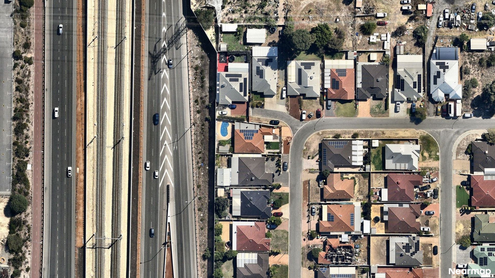 Vertical aerial view