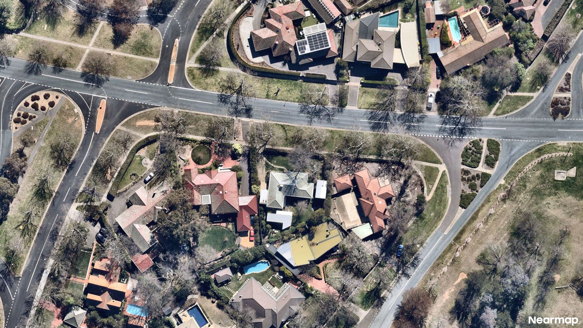 Vertical aerial view