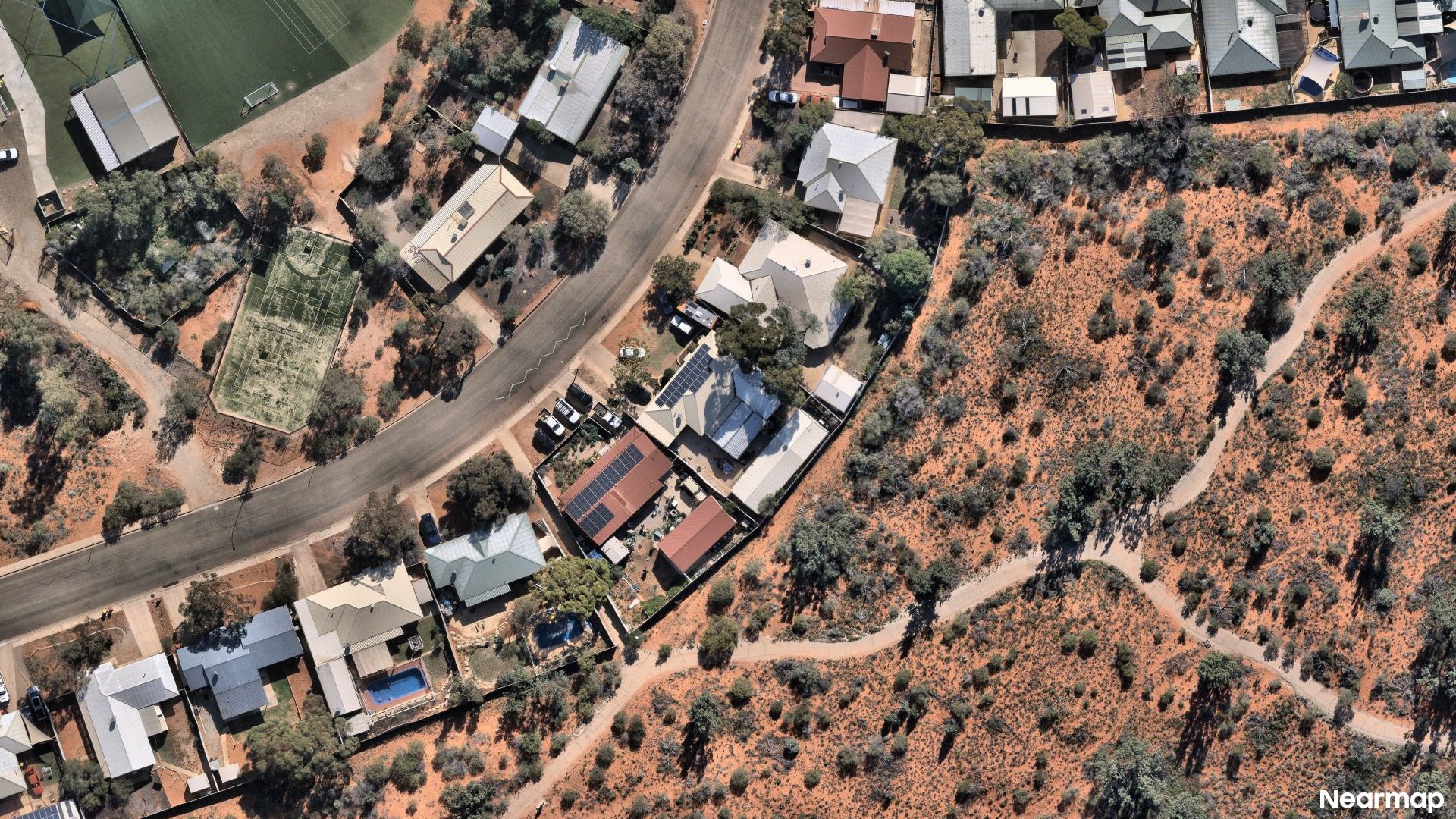 Vertical aerial view