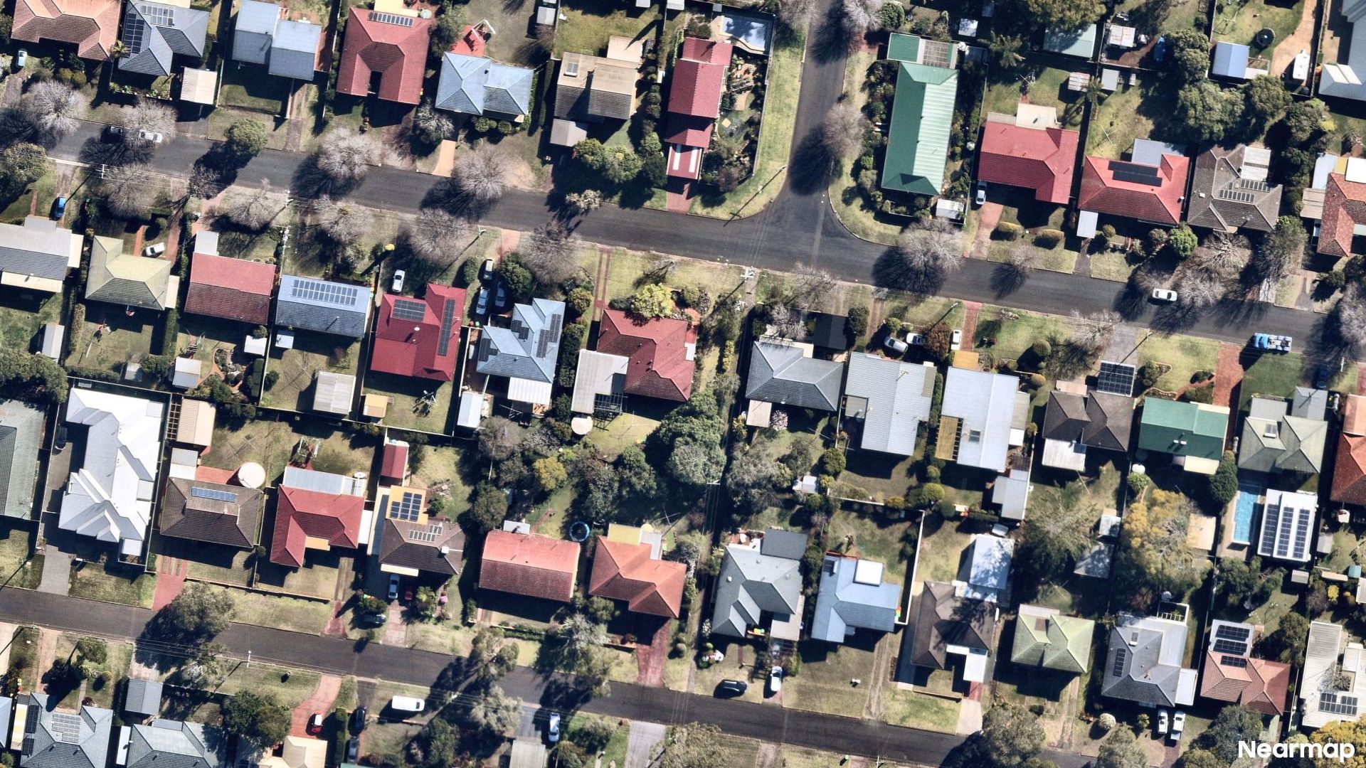 Vertical aerial view