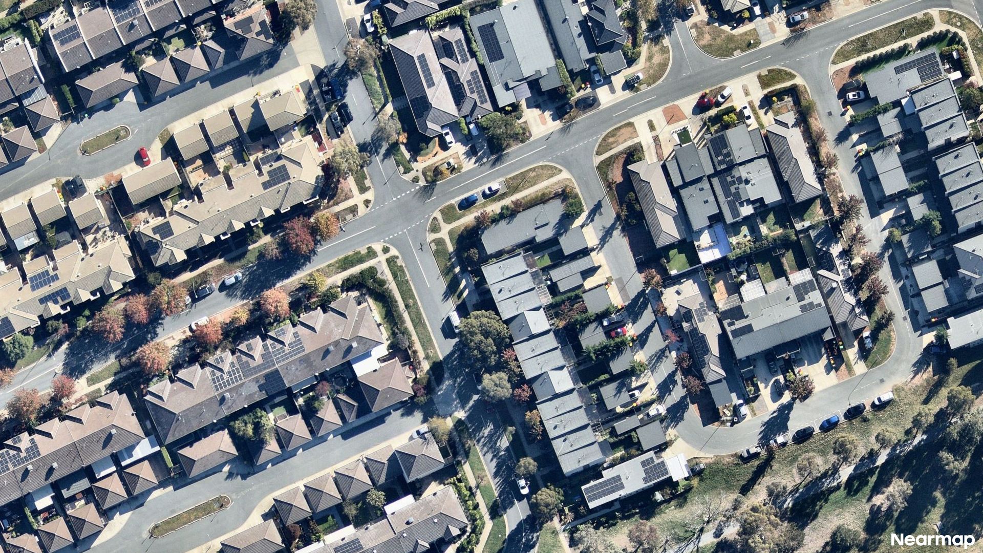 Vertical aerial view