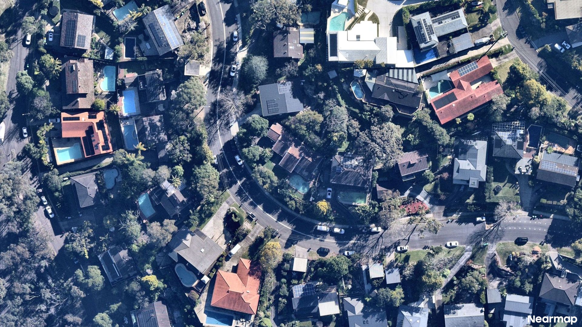 Vertical aerial view