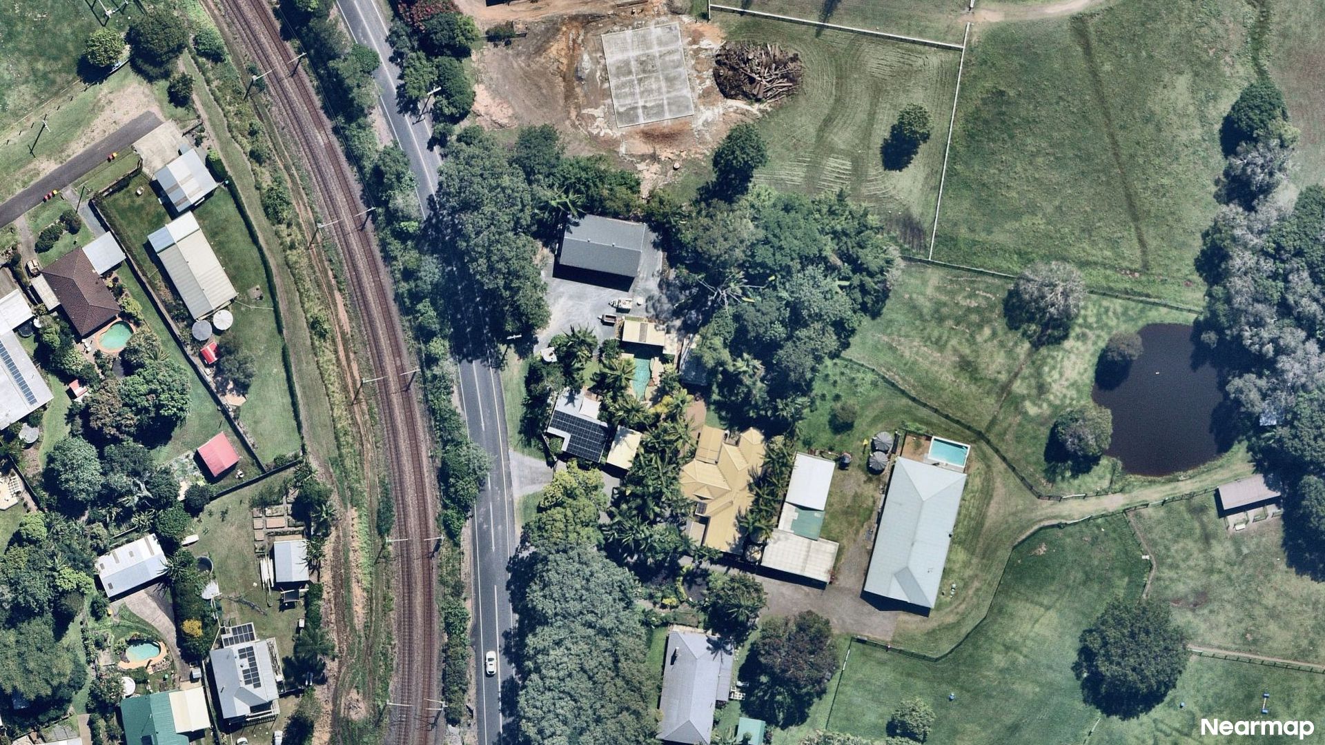 Vertical aerial view