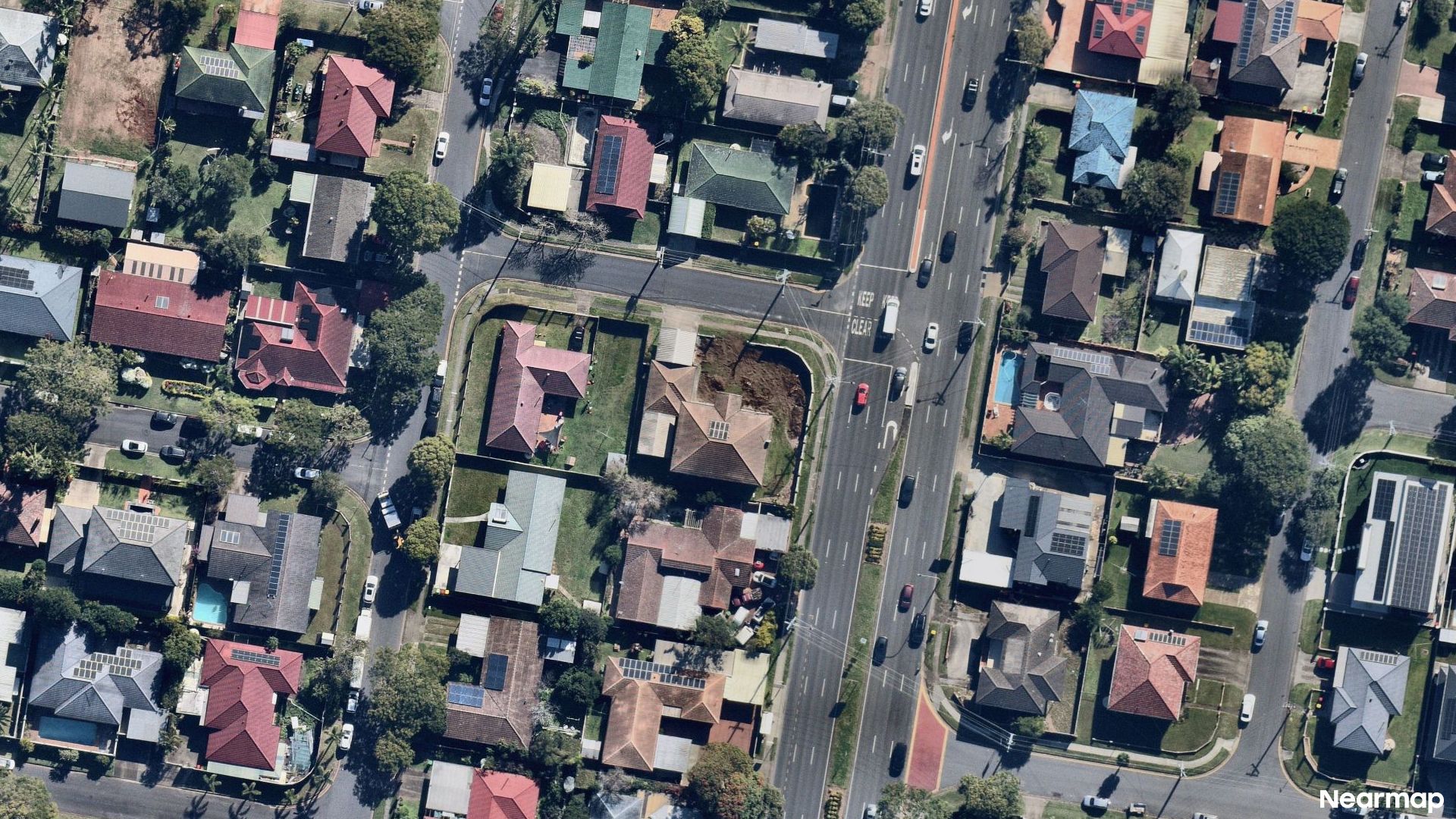 Vertical aerial view