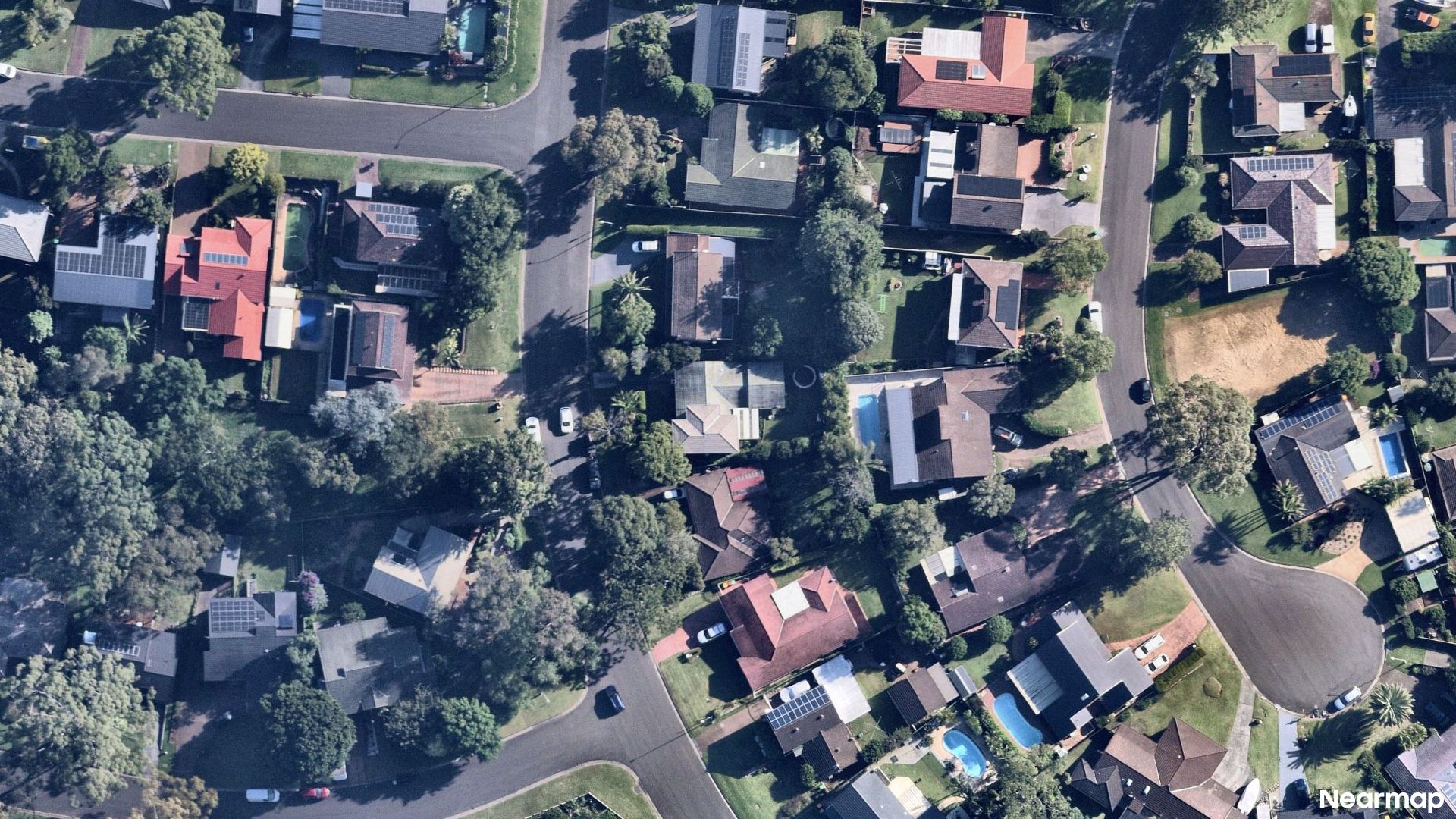 Vertical aerial view