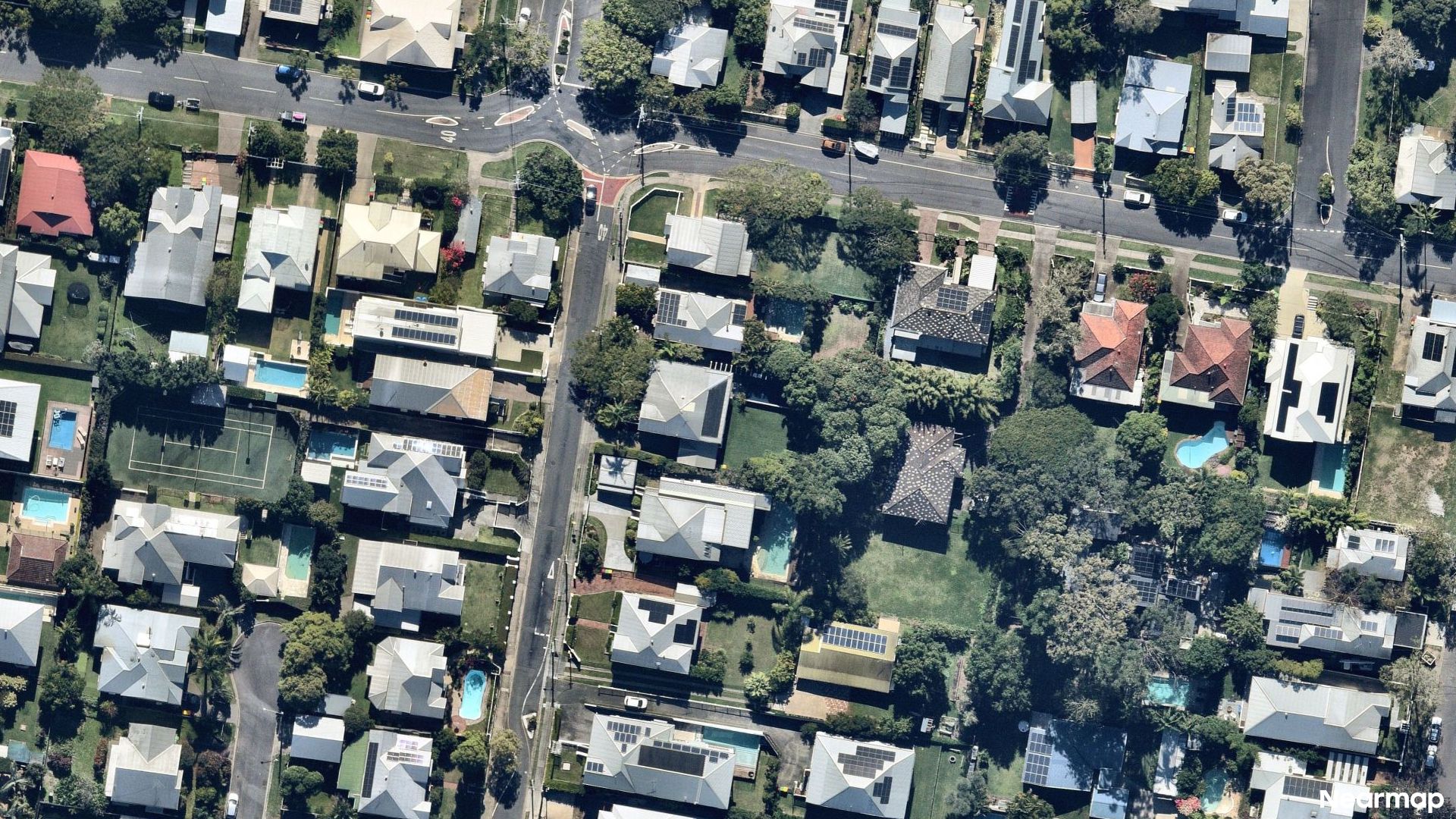 Vertical aerial view