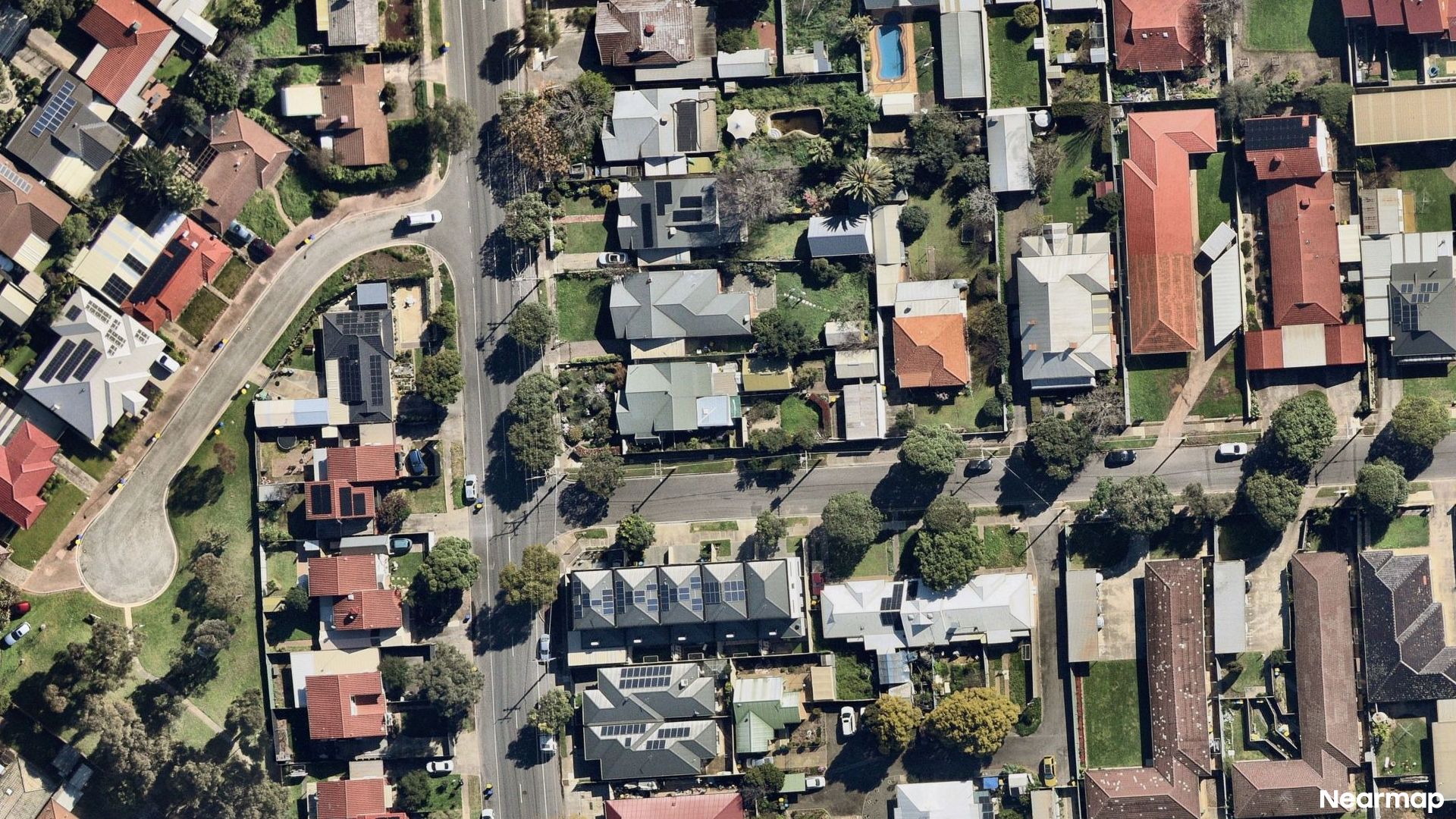 Vertical aerial view
