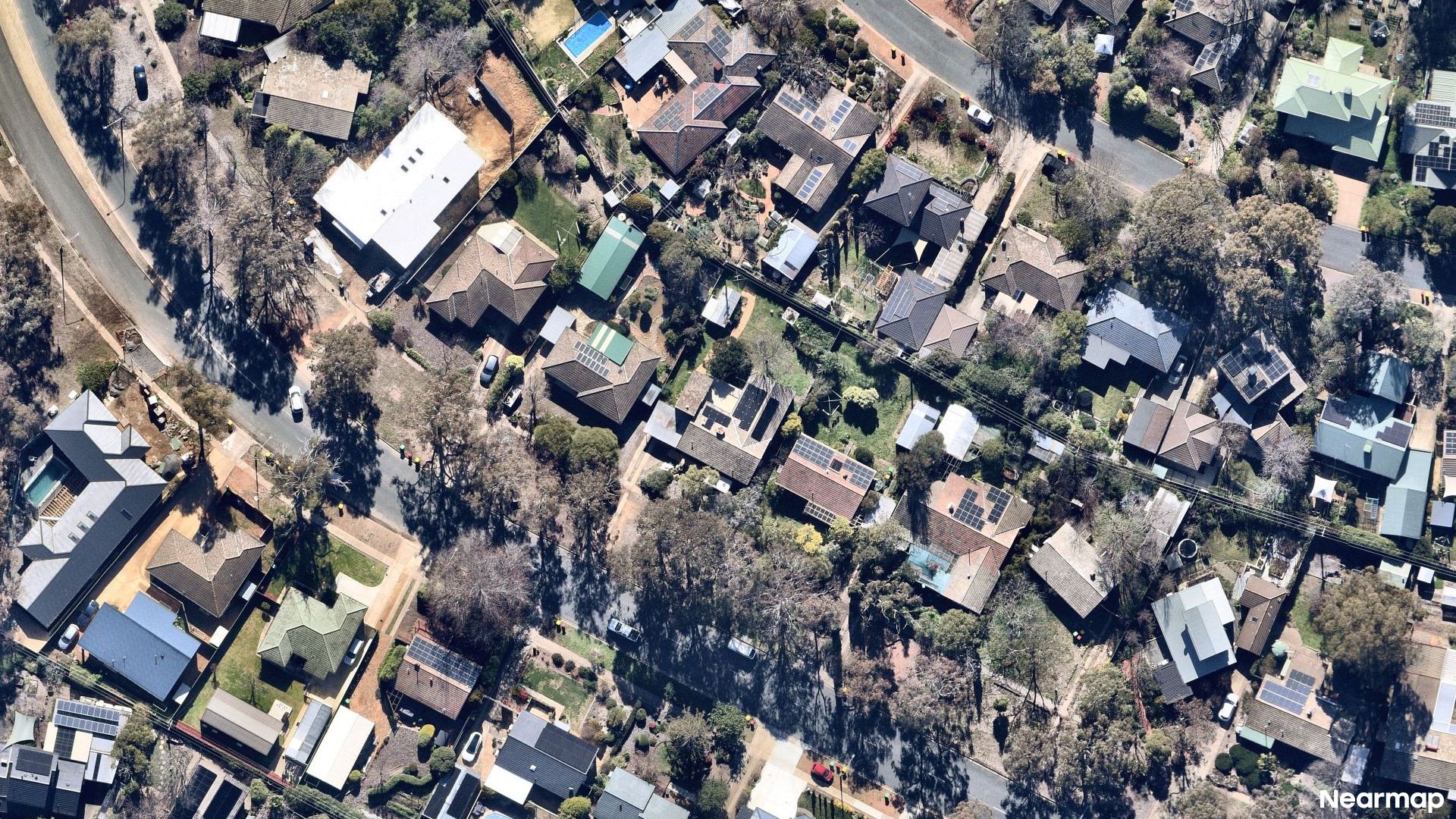 Vertical aerial view