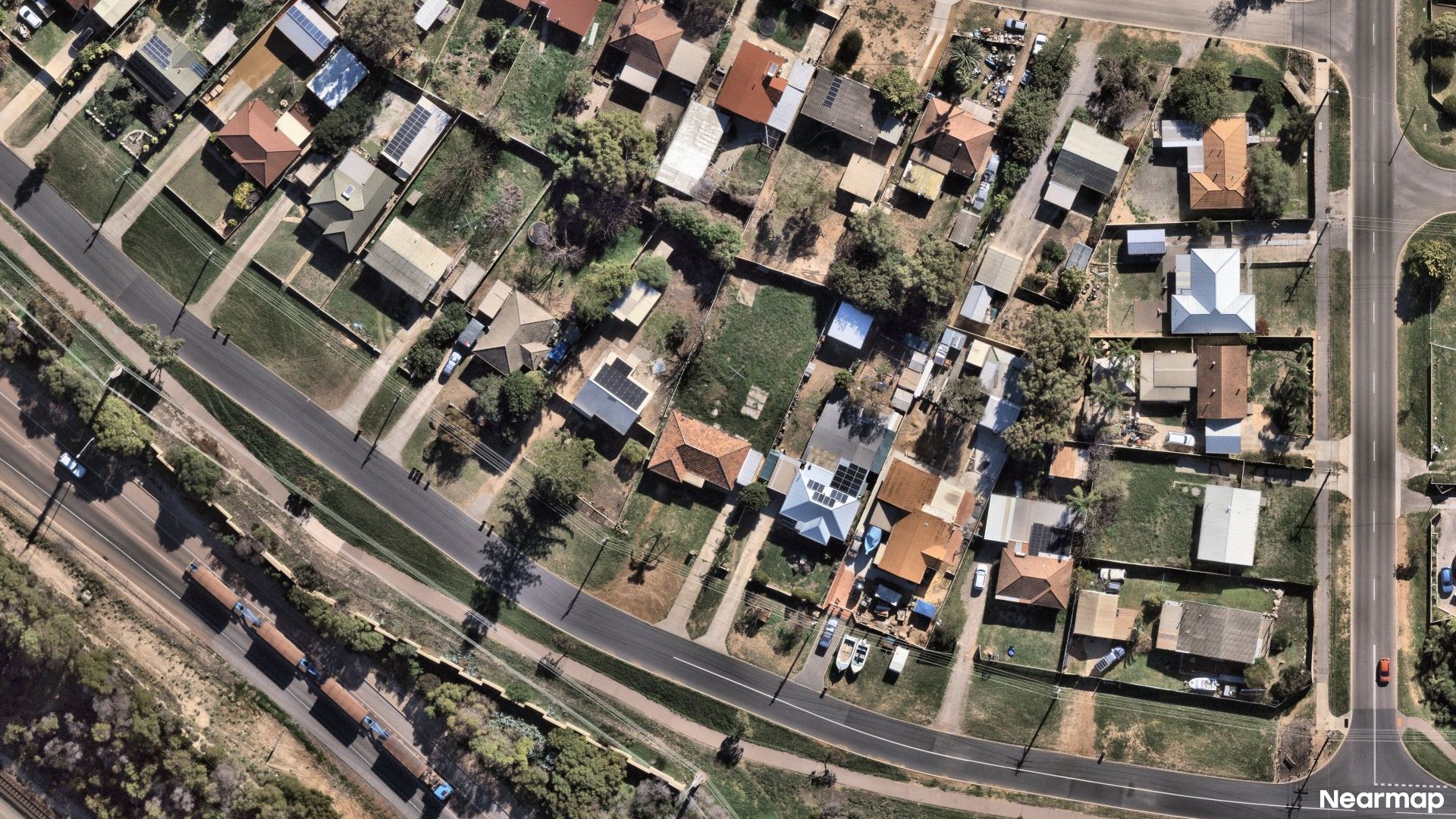 Vertical aerial view