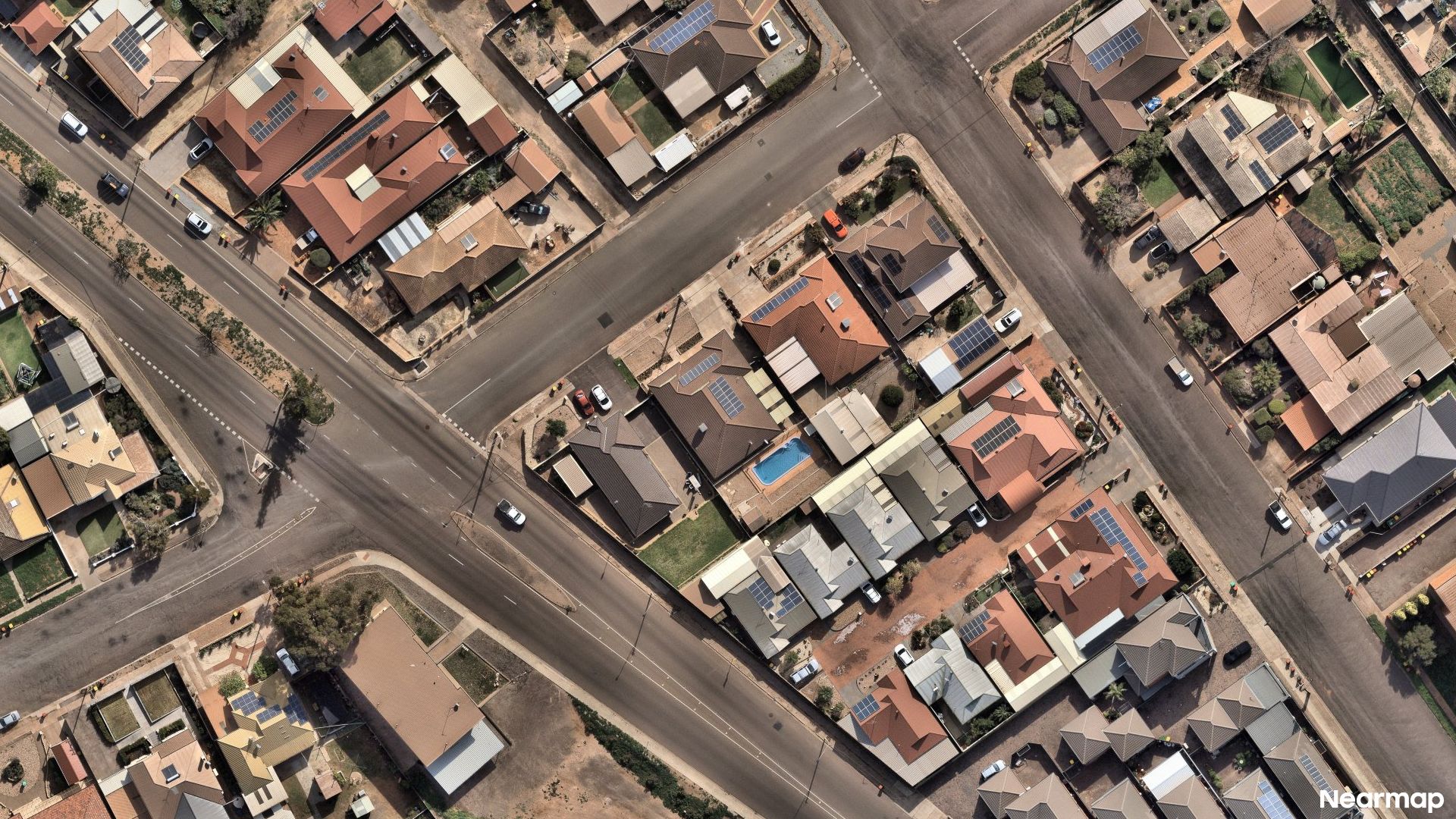 Vertical aerial view