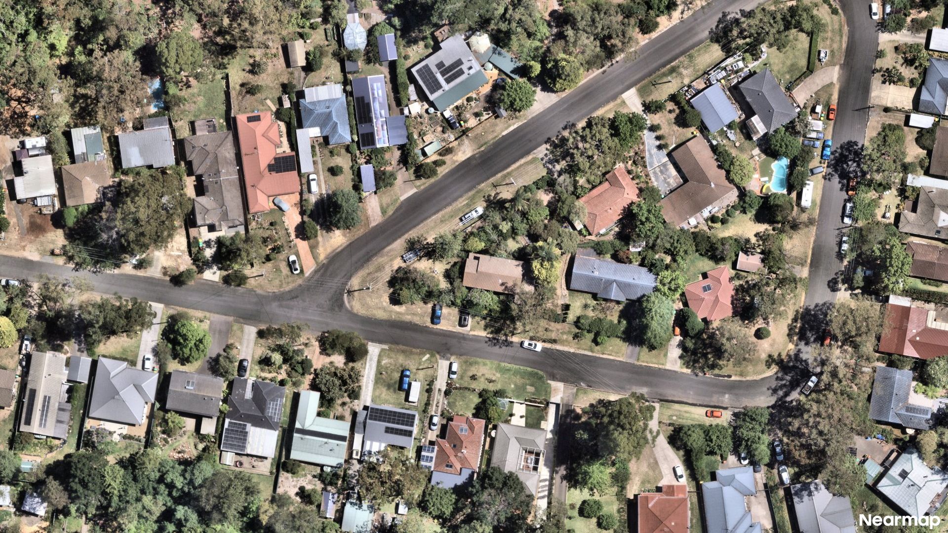 Vertical aerial view