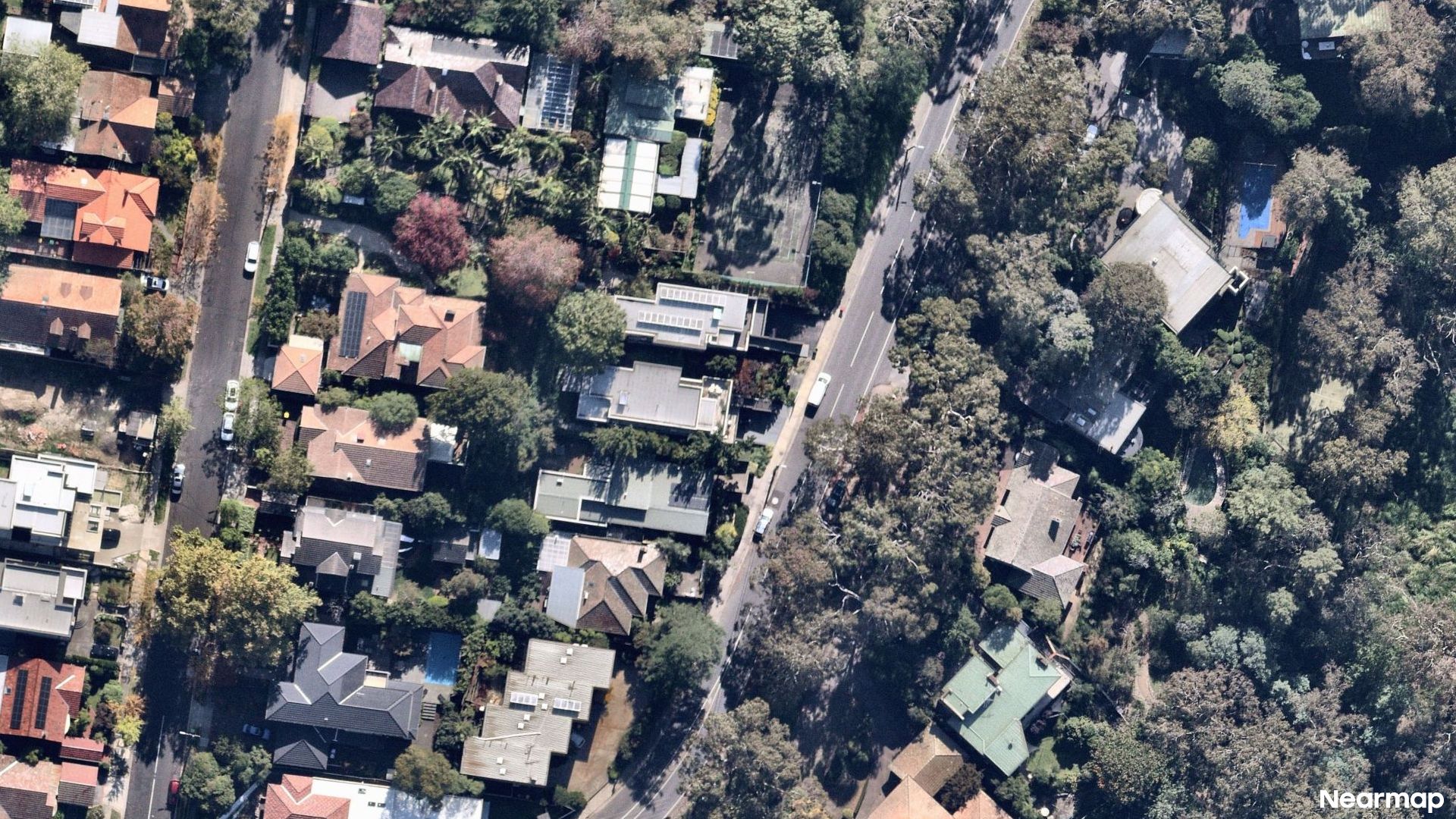Vertical aerial view