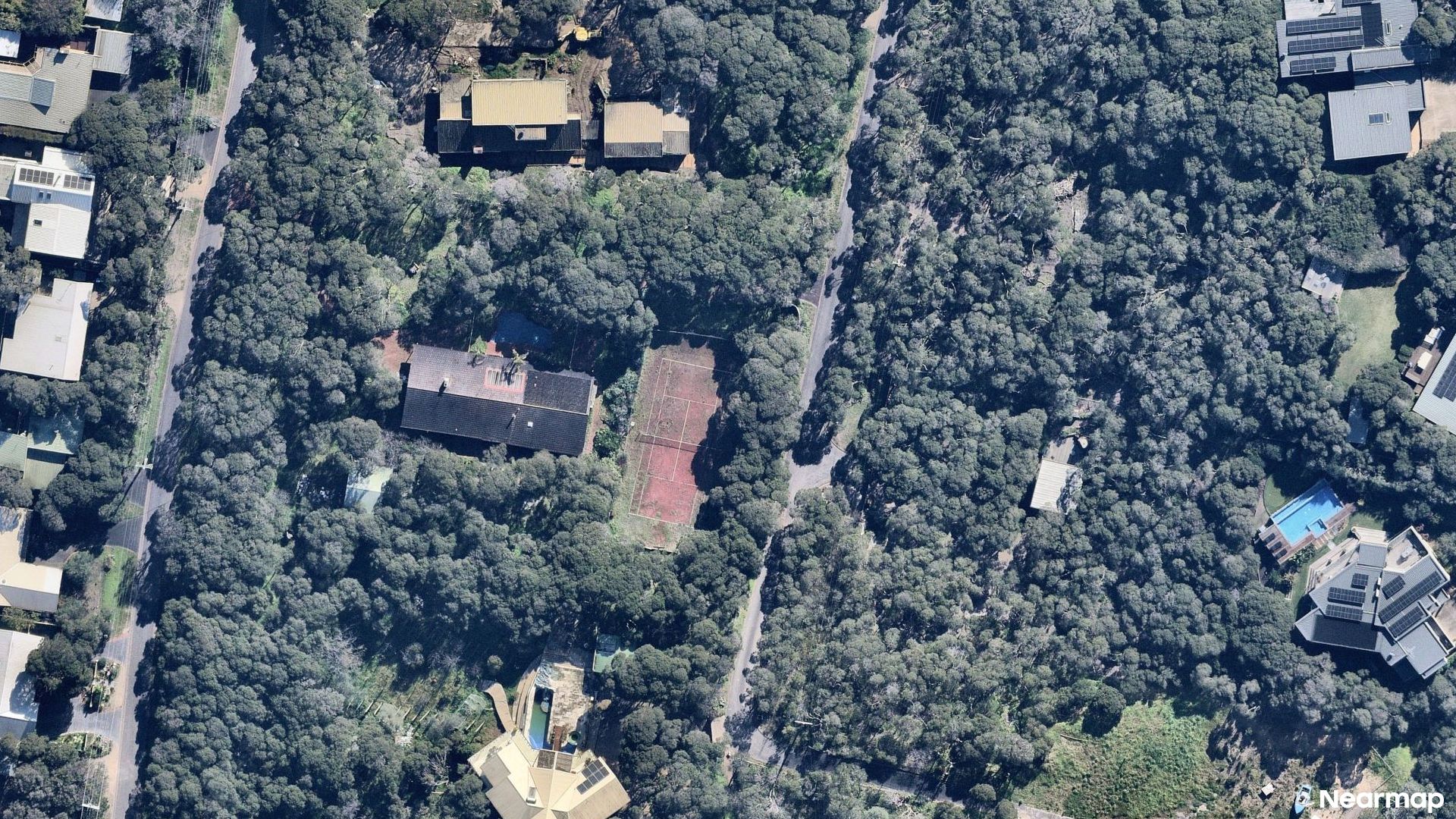 Vertical aerial view