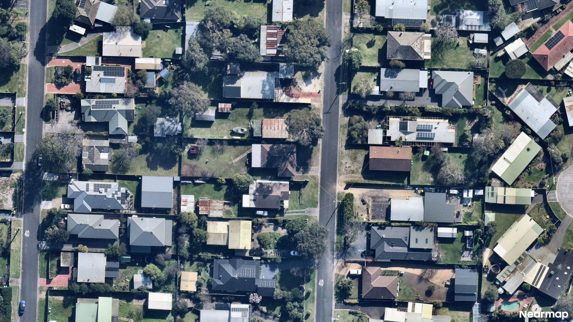 Vertical aerial view