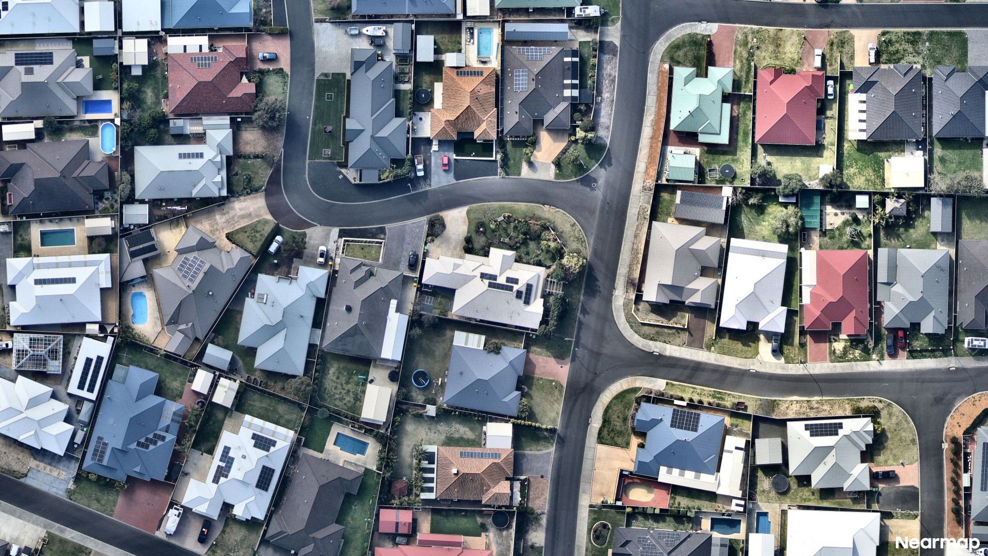 Vertical aerial view