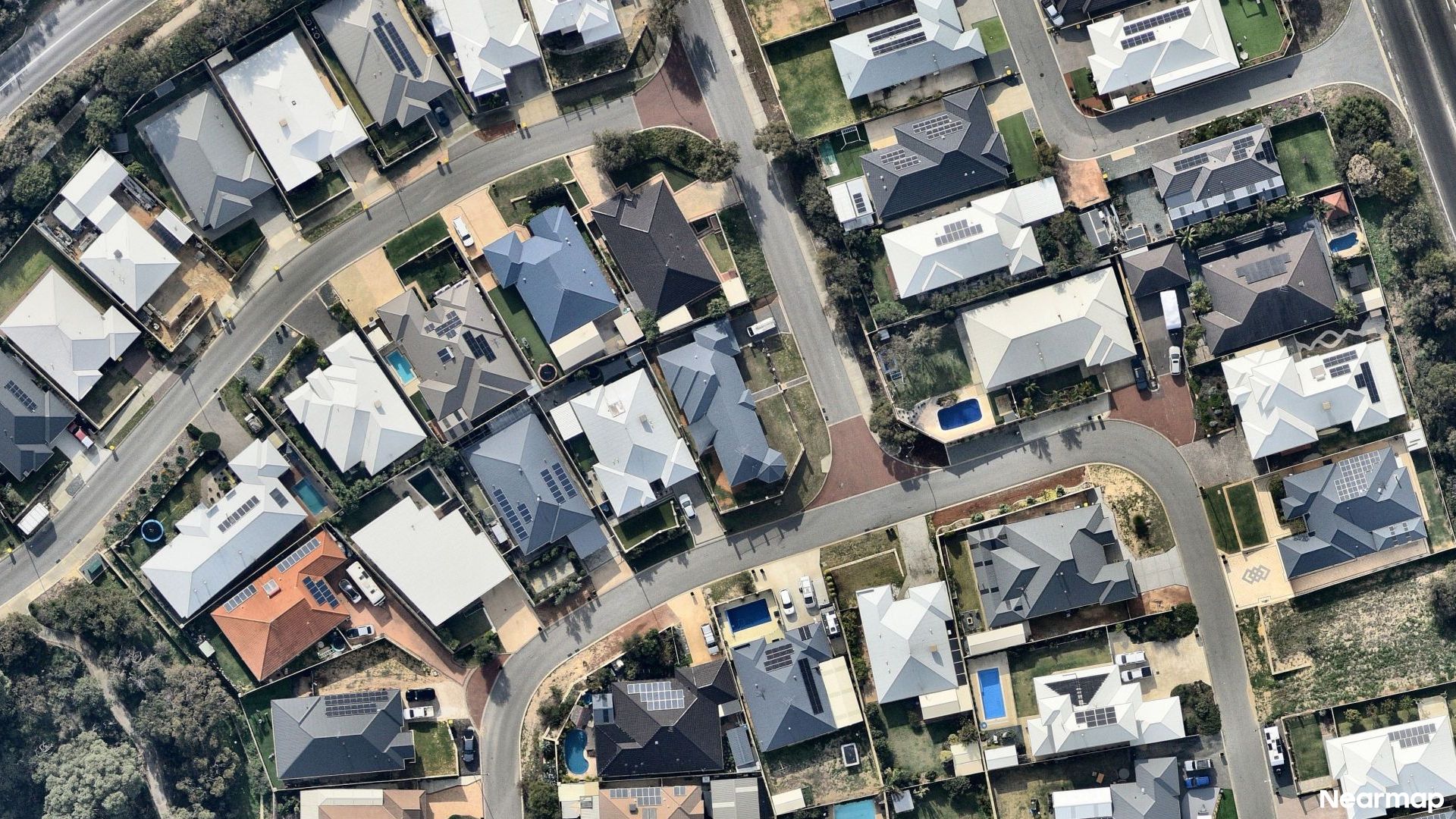 Vertical aerial view